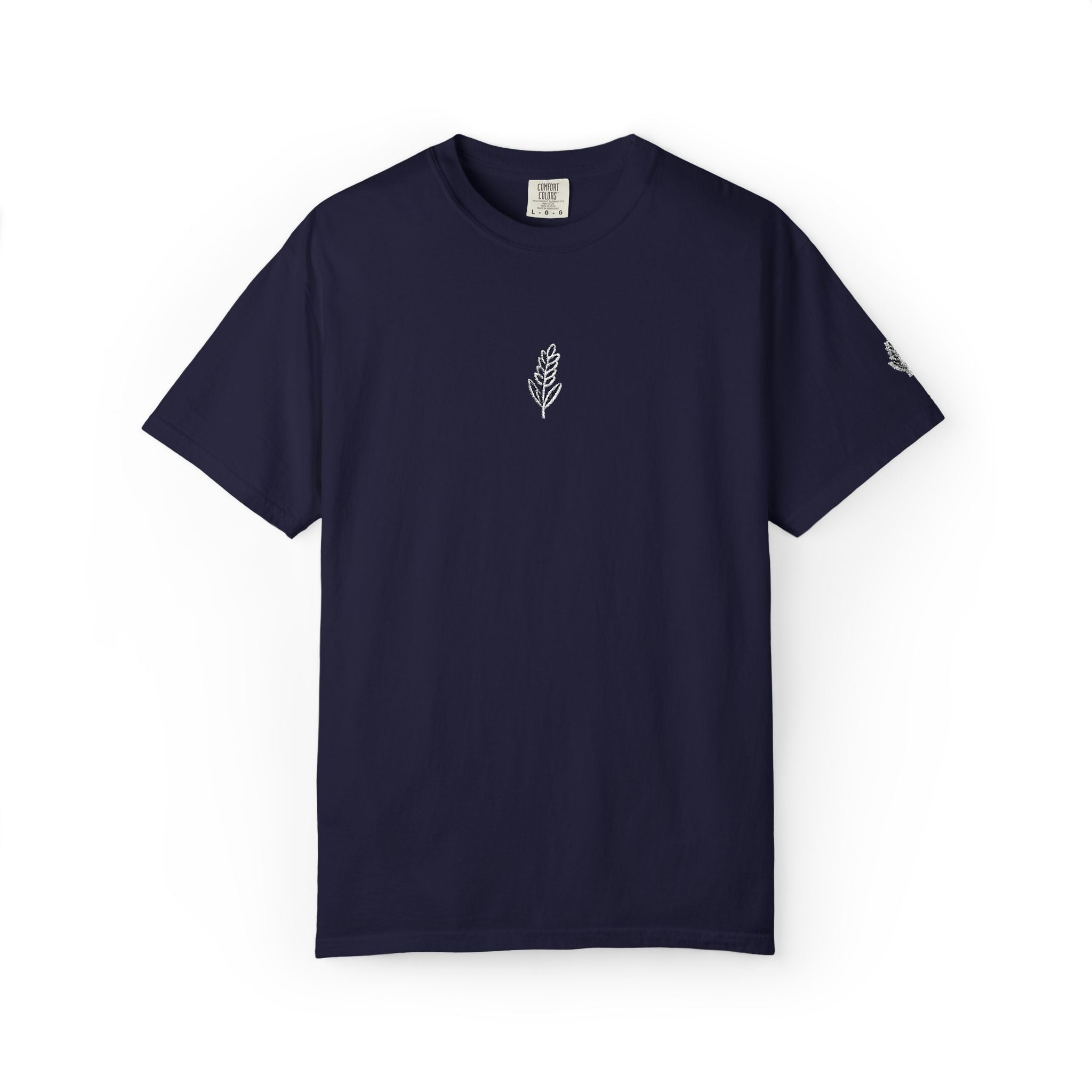 Christian Wheat Embroidered T-Shirt | Fall Comfort Colors Tee | Daily Bread Faith Shirt | Minimal Christian Fall Shirt