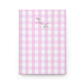 Pink Gingham Christian Journal | Matthew 14:20 Hardcover Notebook | Bible Study Journal | Faith Gift for Women | Prayer Journal | Christian Stationery