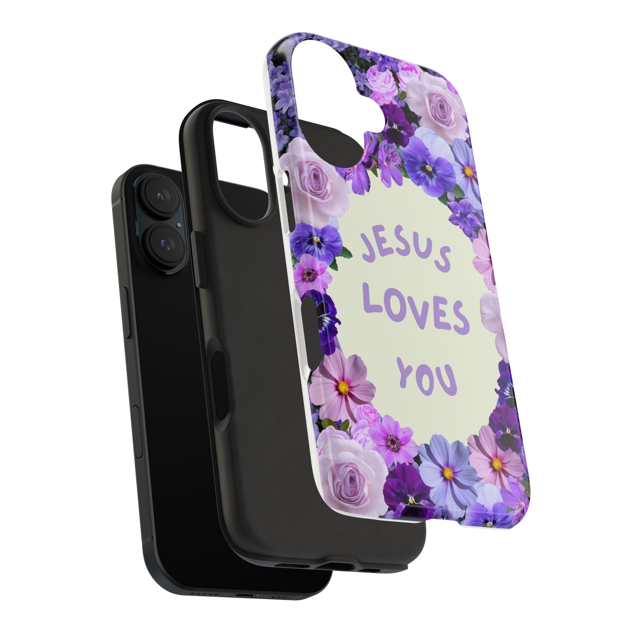 JESUS LOVES YOU Phone Case (Purple)