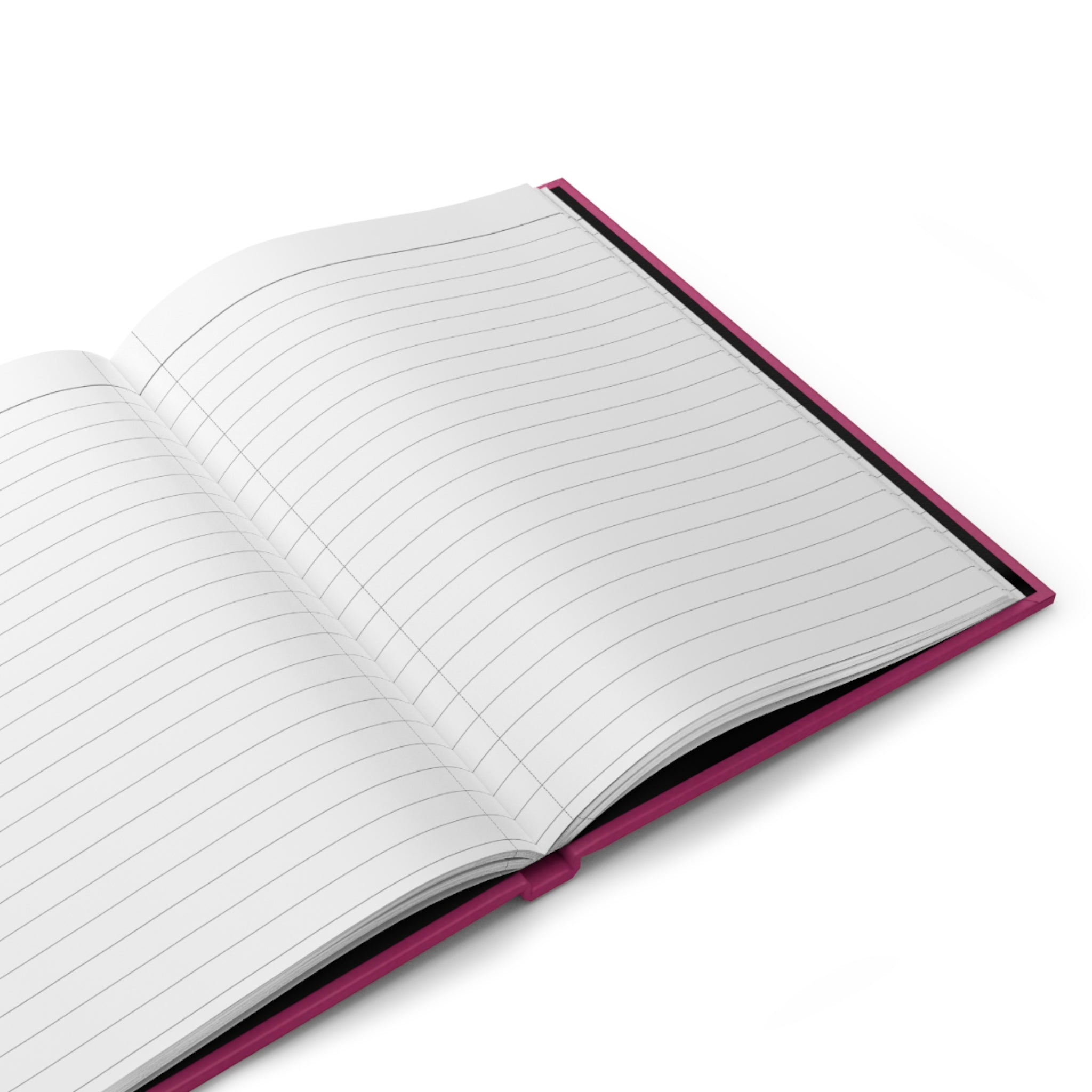 Matte Magenta Floral Lily Hardcover Journal — Lined Notebook for Notes & Gratitude
