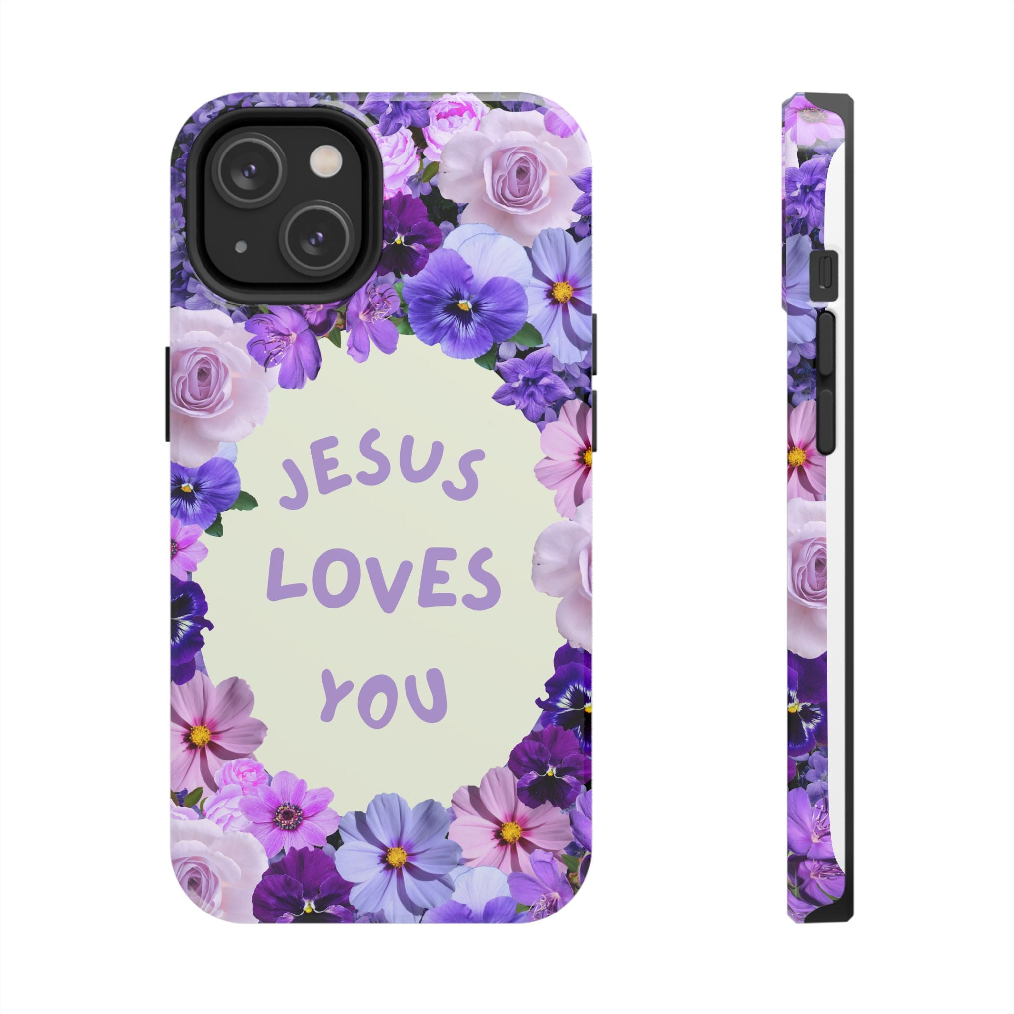 JESUS LOVES YOU Phone Case (Purple)