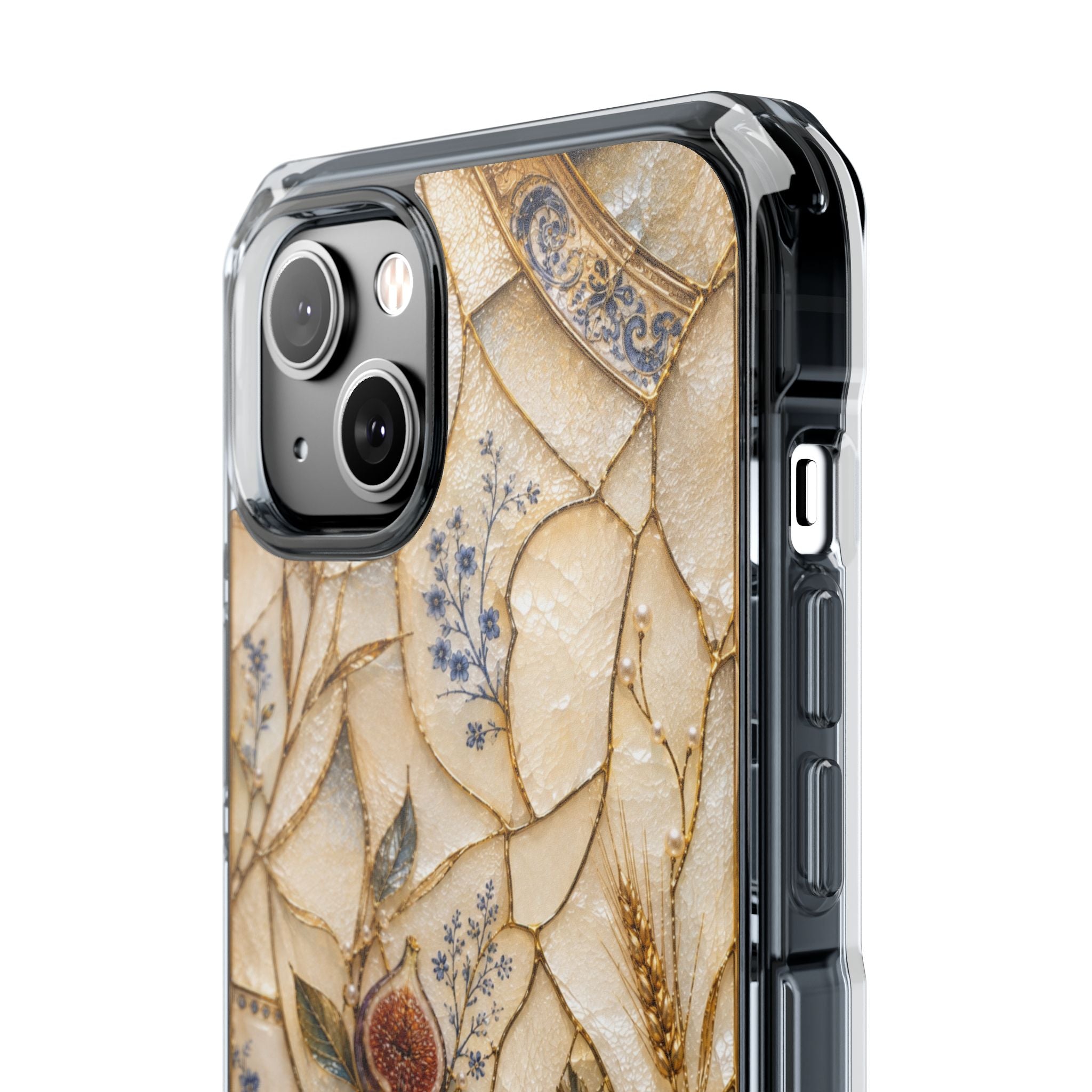 Floral Mosaic Magnetic Clear Phone Case