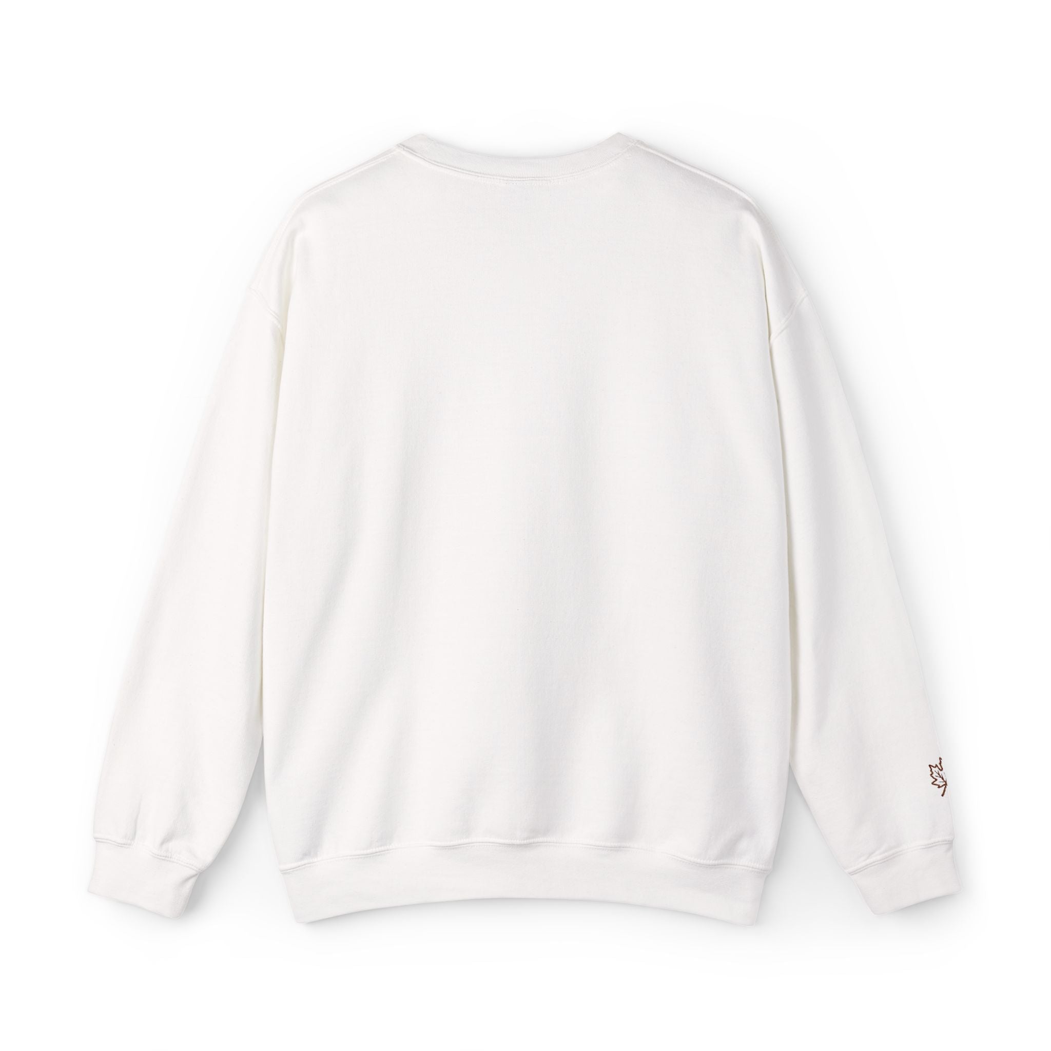 Embroidered Maple Leaf Crewneck Sweatshirt | Christian Fall Pullover | Minimal Autumn Sweatshirt | Cozy Faith Inspired Sweater