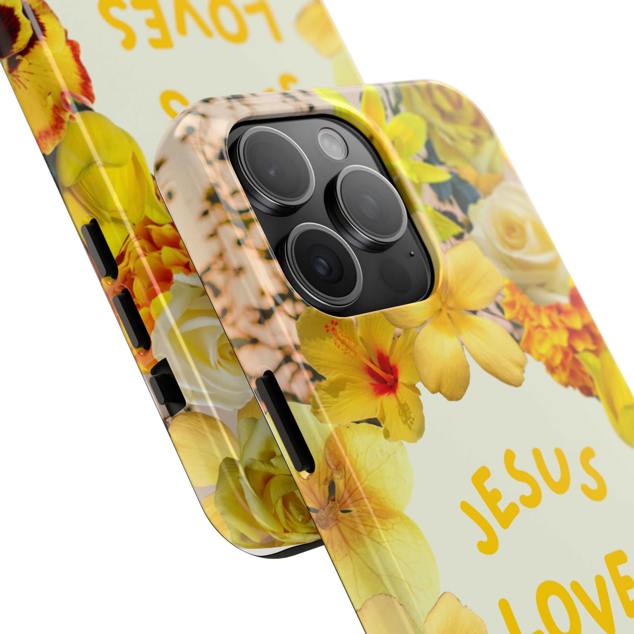 JESUS LOVES YOU Phone Case (Yellow)