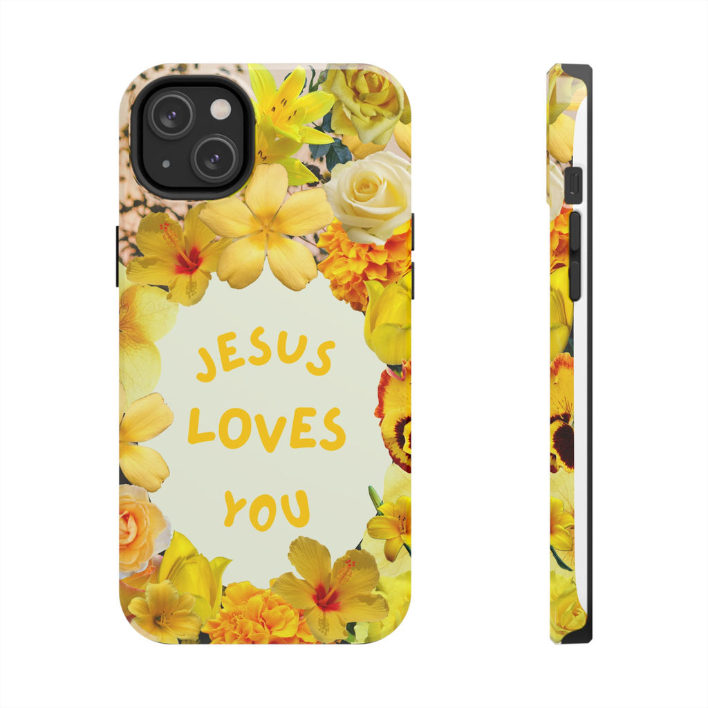 JESUS LOVES YOU Phone Case (Yellow)