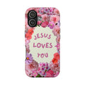 JESUS LOVES YOU Phone Case (Pink)