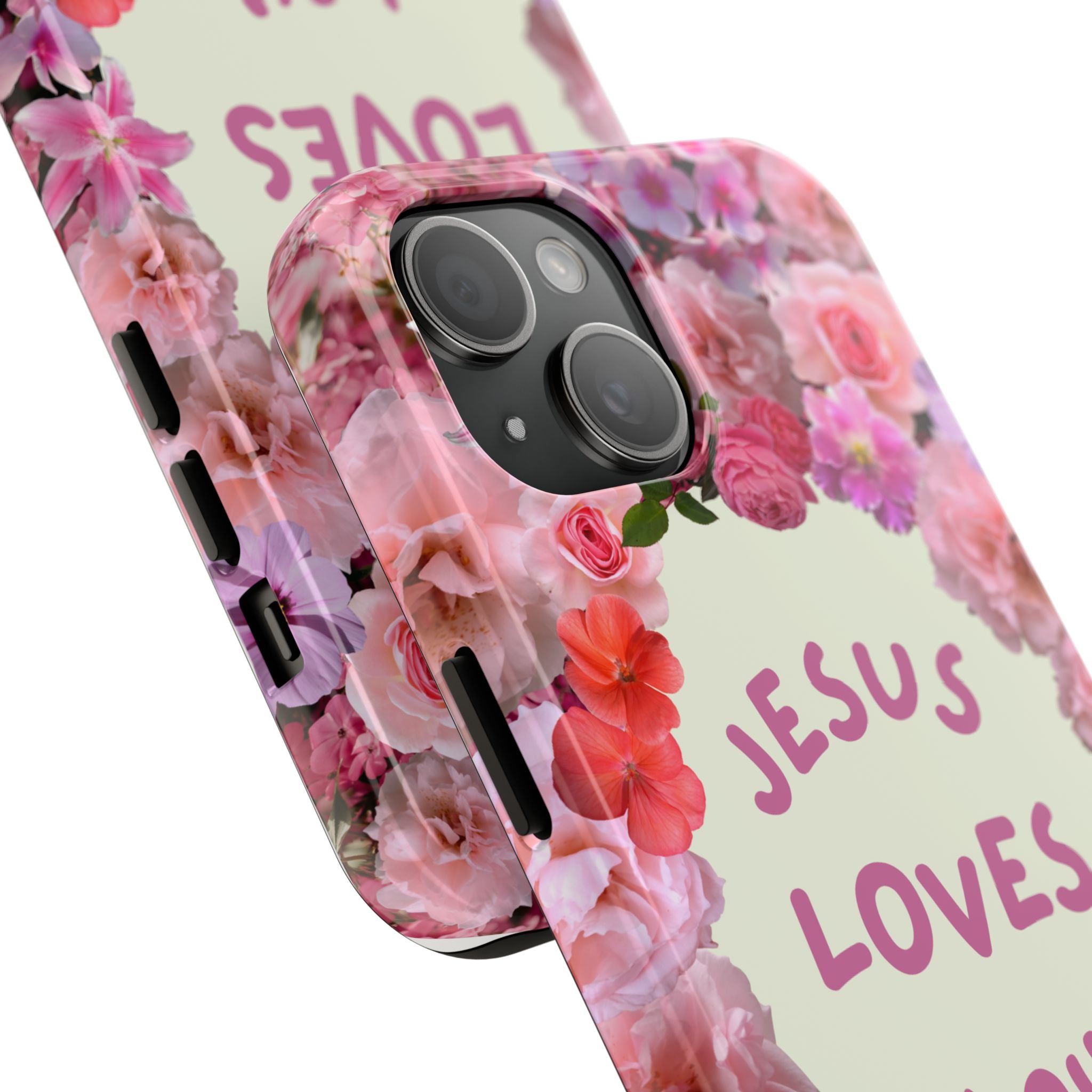 JESUS LOVES YOU Phone Case (Pink)