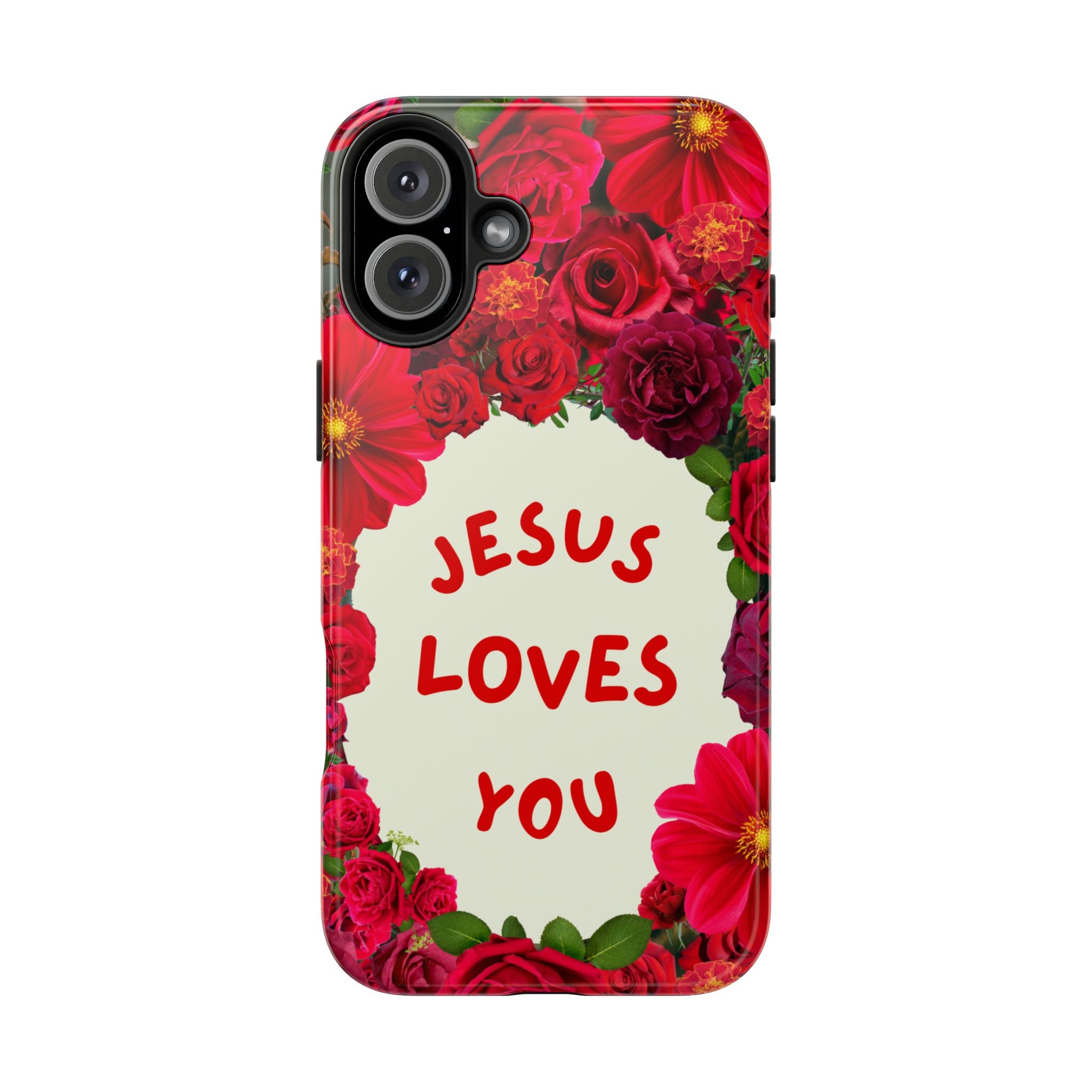 JESUS LOVES YOU Phone Case (Red)