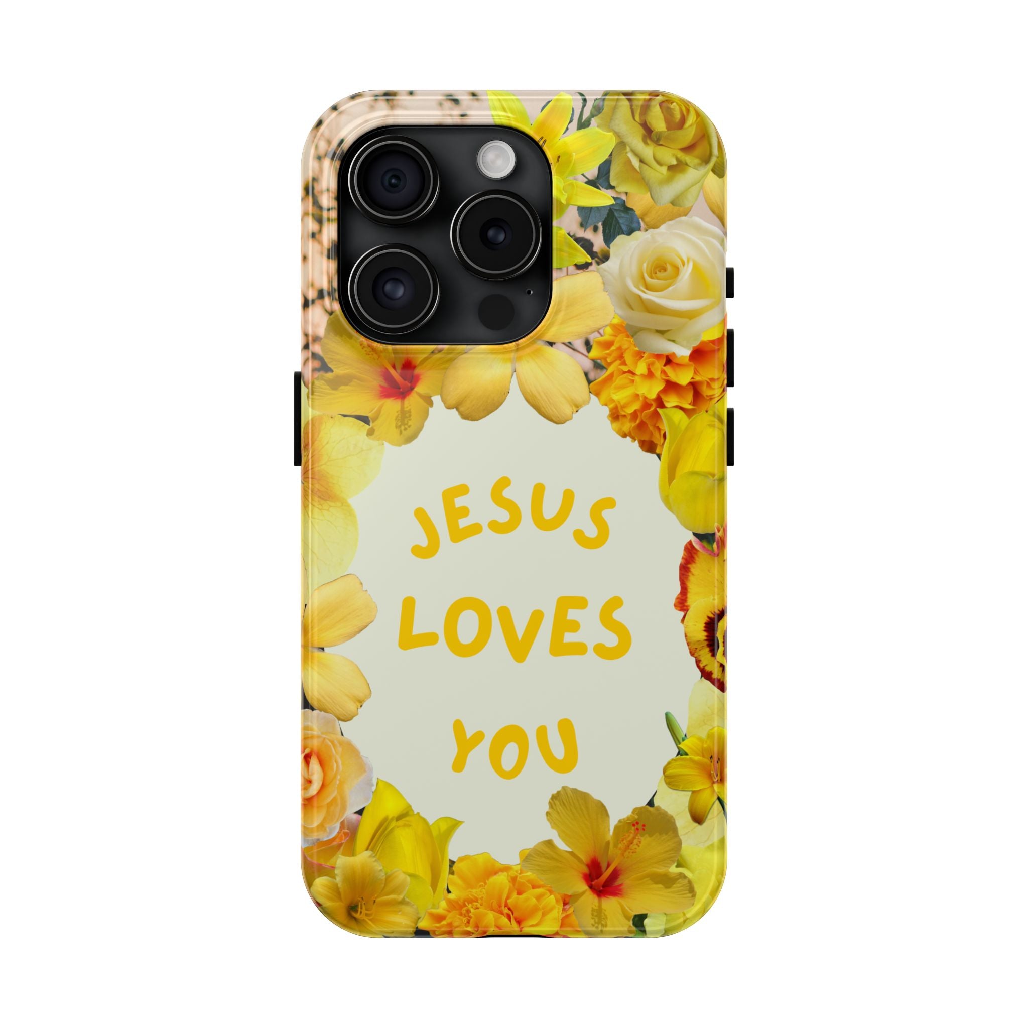 JESUS LOVES YOU Phone Case (Yellow)