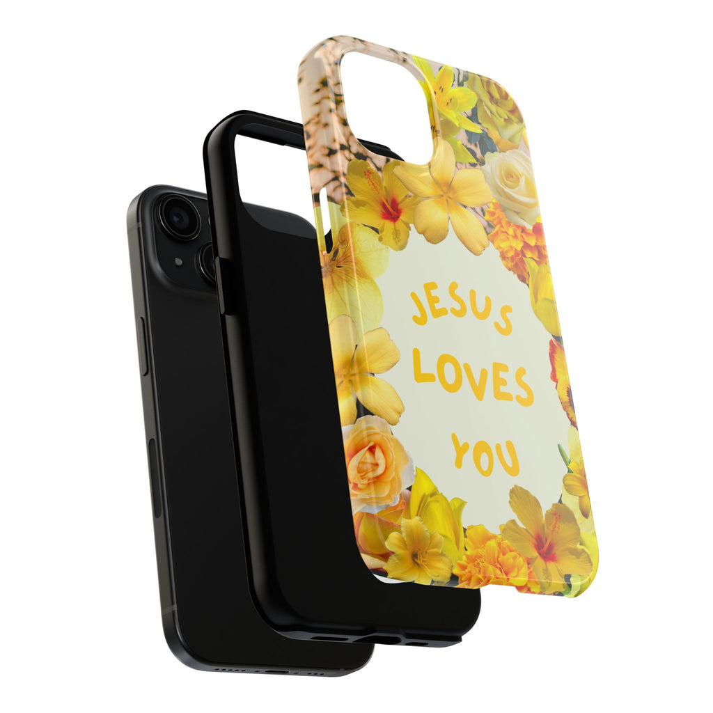 JESUS LOVES YOU Phone Case (Yellow)