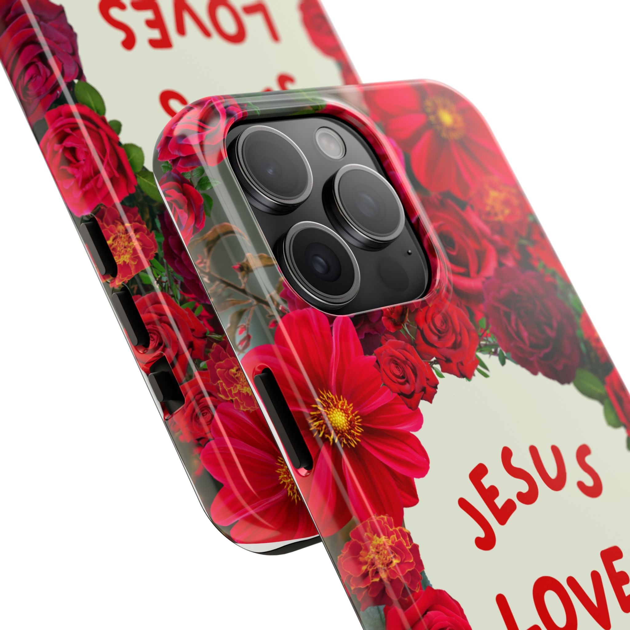 JESUS LOVES YOU Phone Case (Red)