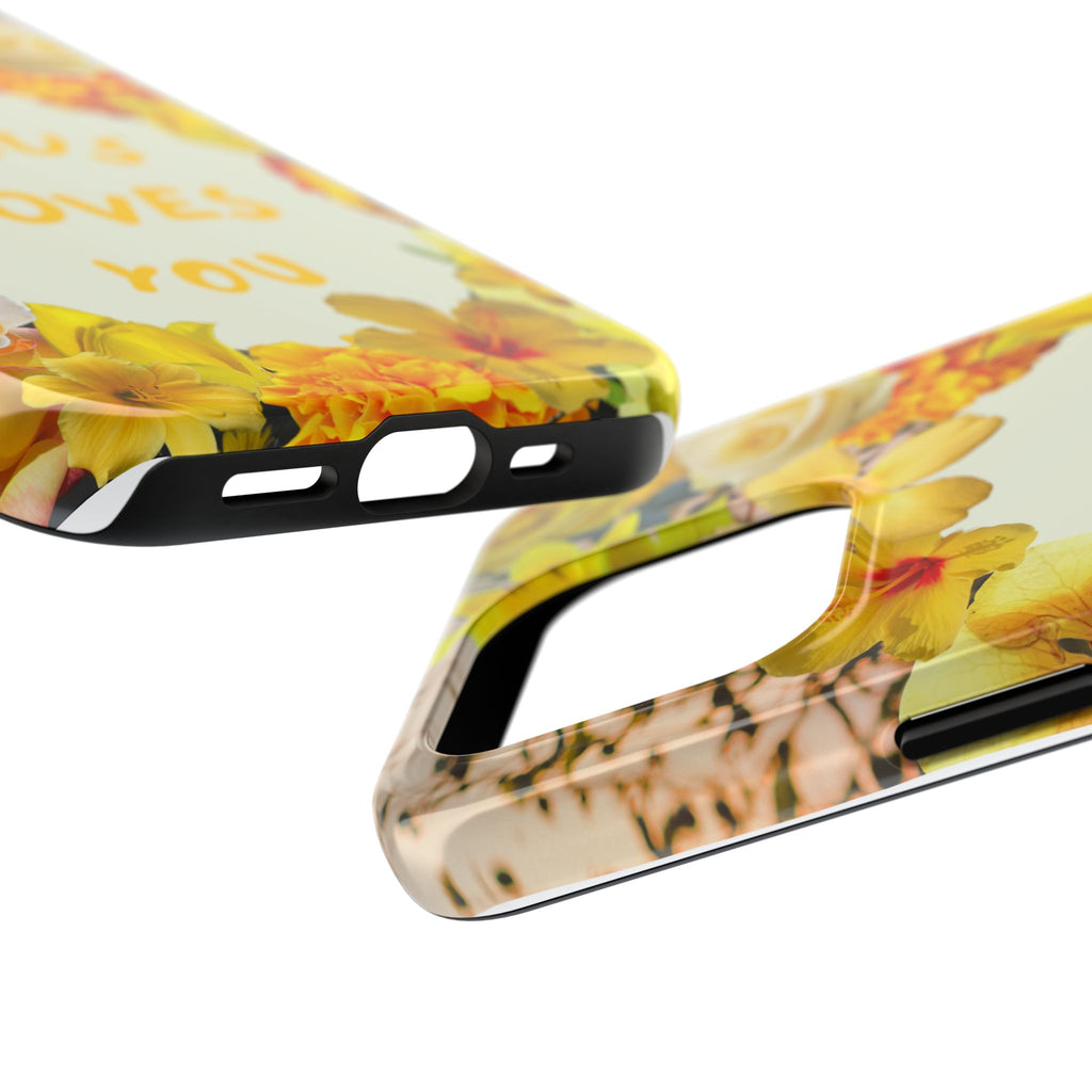 JESUS LOVES YOU Phone Case (Yellow)