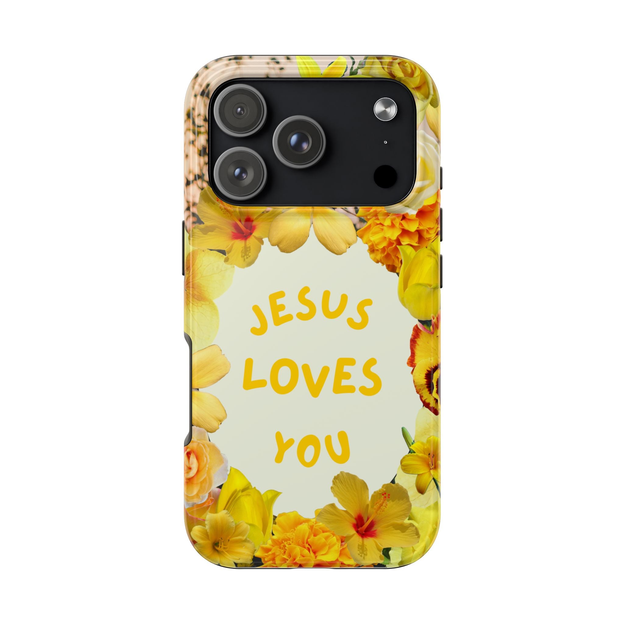 JESUS LOVES YOU Phone Case (Yellow)