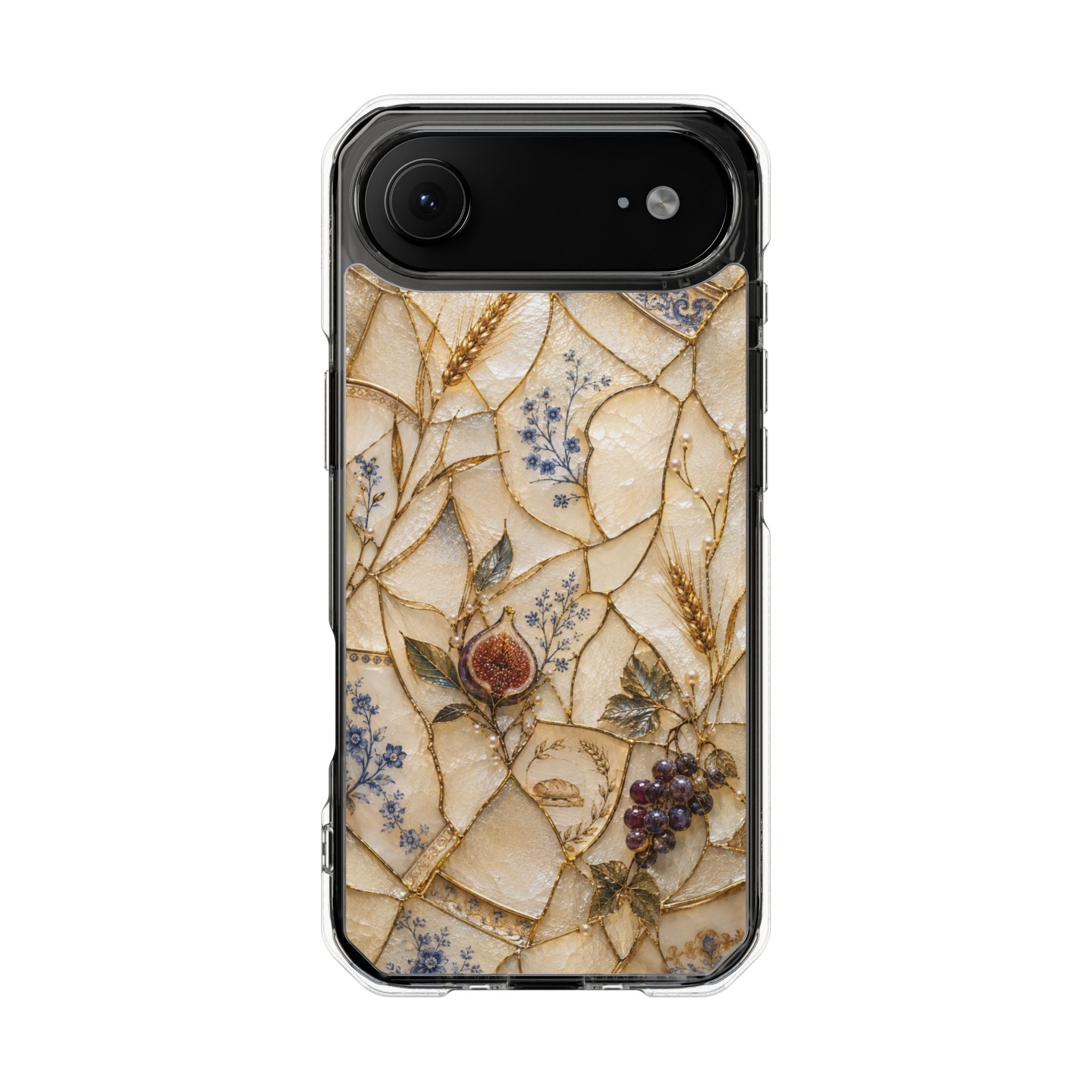 Floral Mosaic Magnetic Clear Phone Case