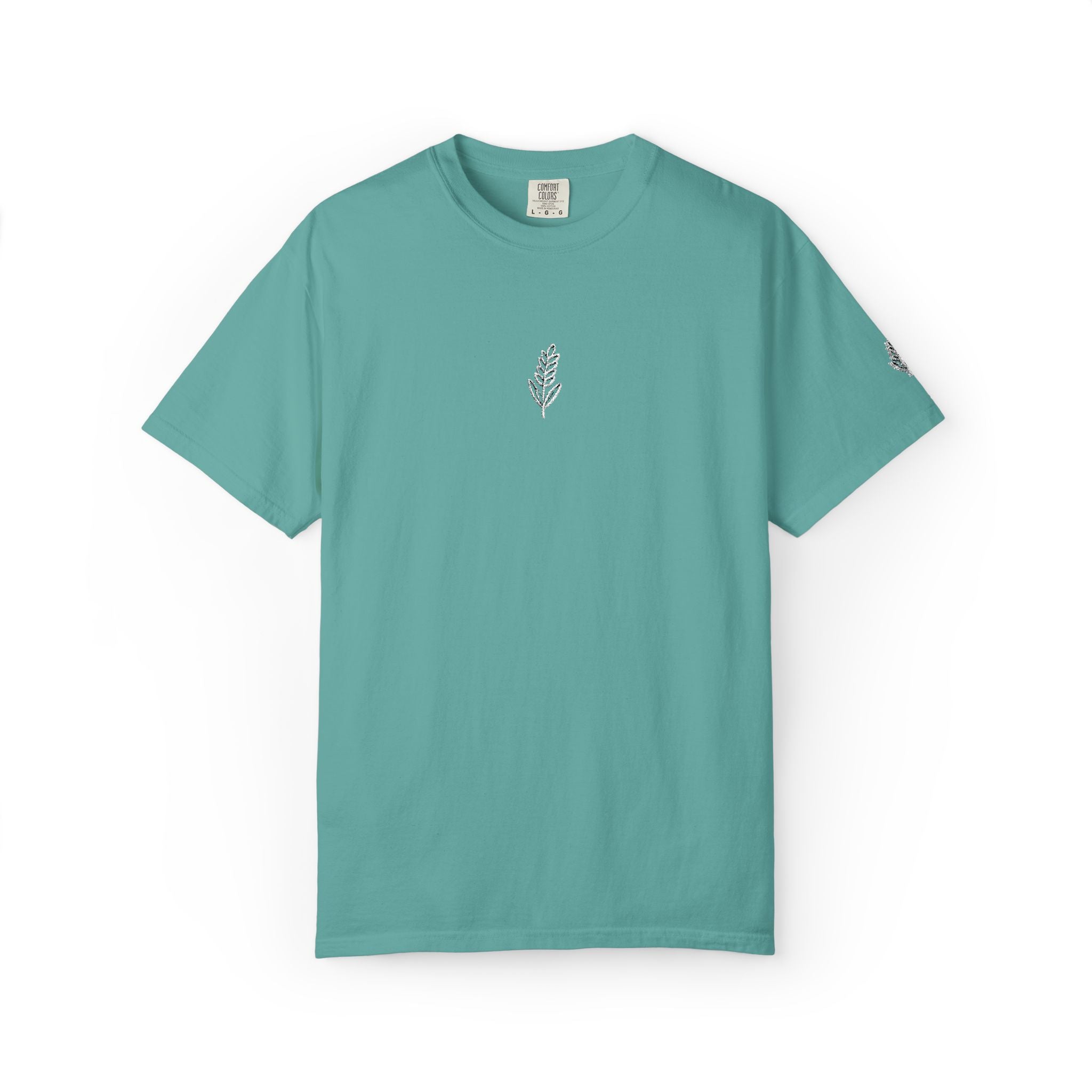 Christian Wheat Embroidered T-Shirt | Fall Comfort Colors Tee | Daily Bread Faith Shirt | Minimal Christian Fall Shirt
