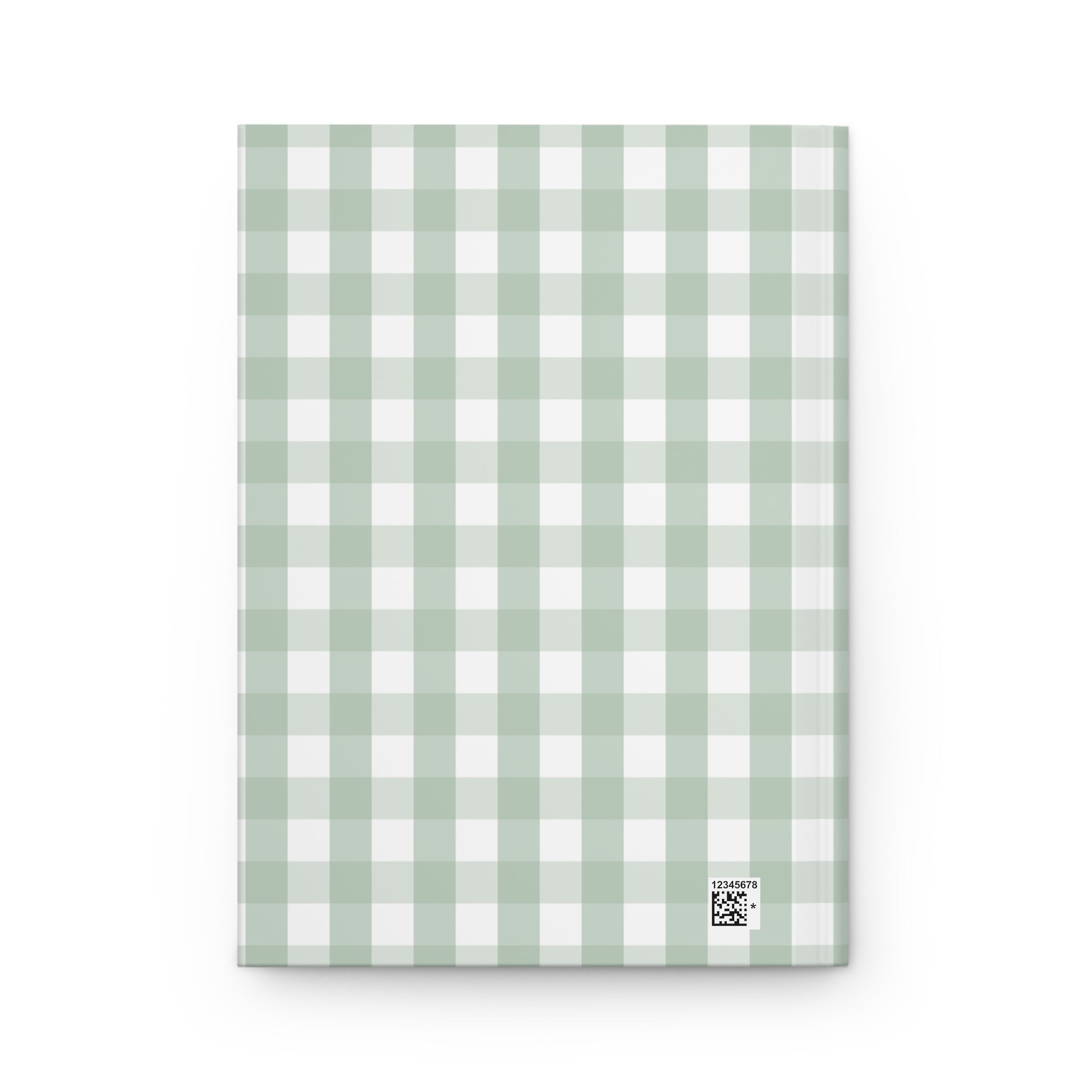 Green Gingham Christian Journal | Matthew 14:20 Hardcover Notebook | Bible Study Journal | Faith Gift for Women | Prayer Journal | Christian Stationery