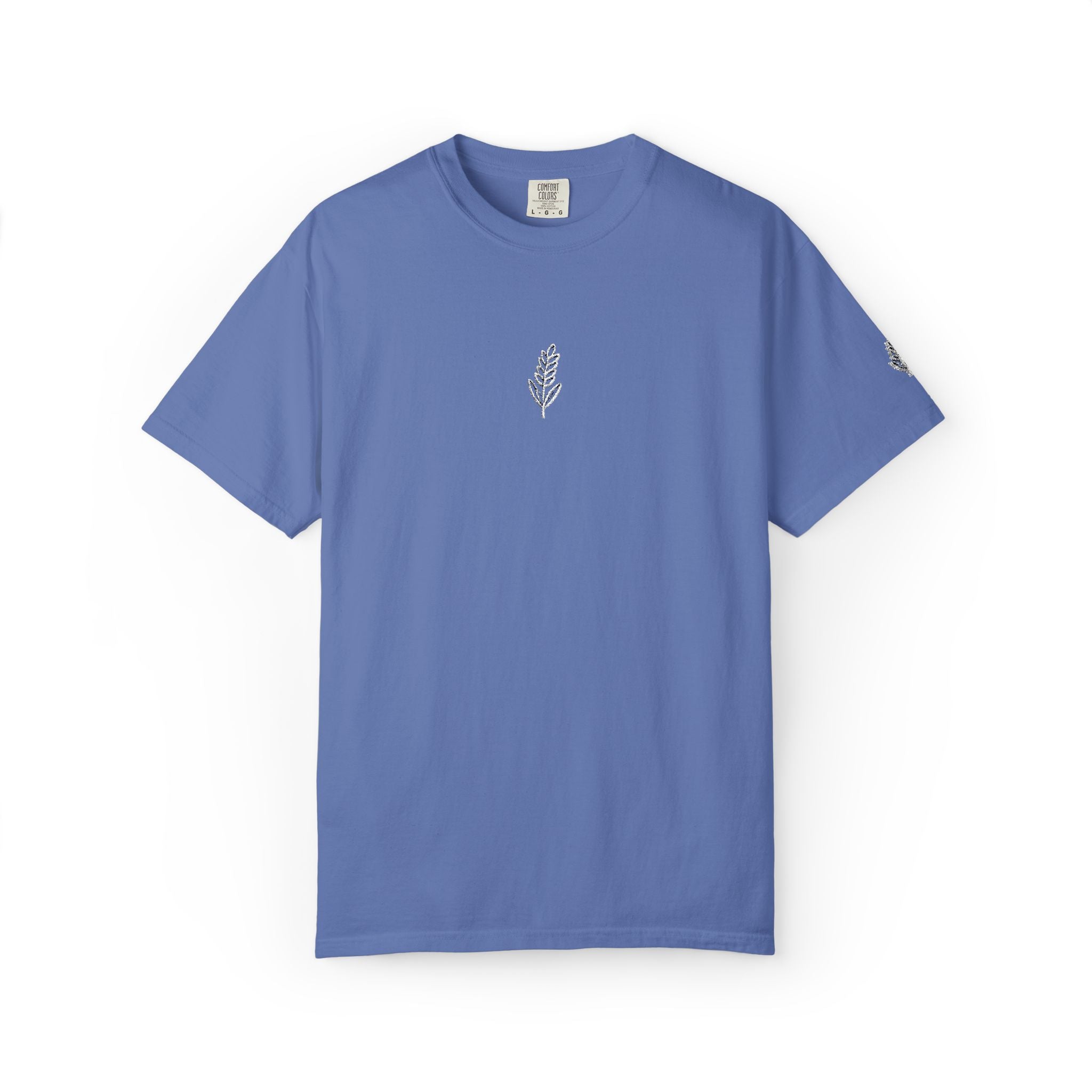 Christian Wheat Embroidered T-Shirt | Fall Comfort Colors Tee | Daily Bread Faith Shirt | Minimal Christian Fall Shirt