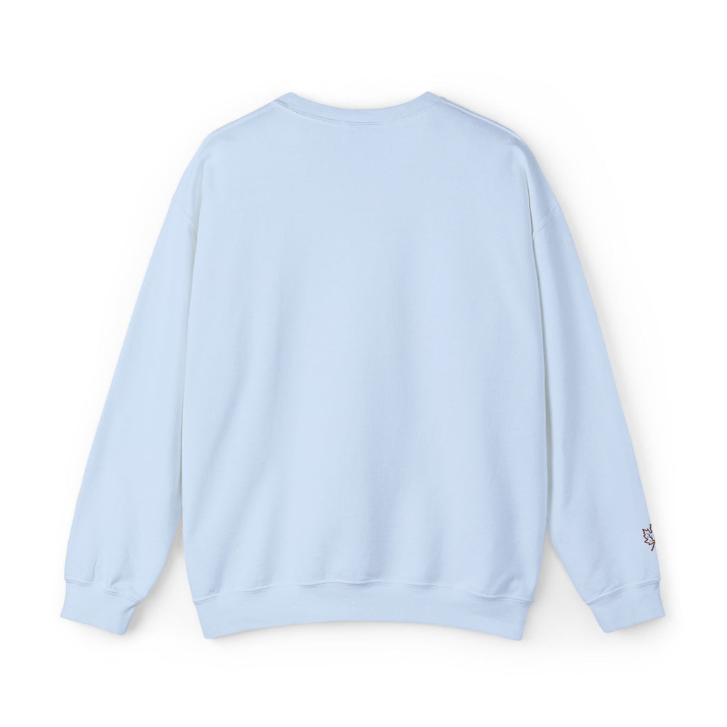 Embroidered Maple Leaf Crewneck Sweatshirt | Christian Fall Pullover | Minimal Autumn Sweatshirt | Cozy Faith Inspired Sweater