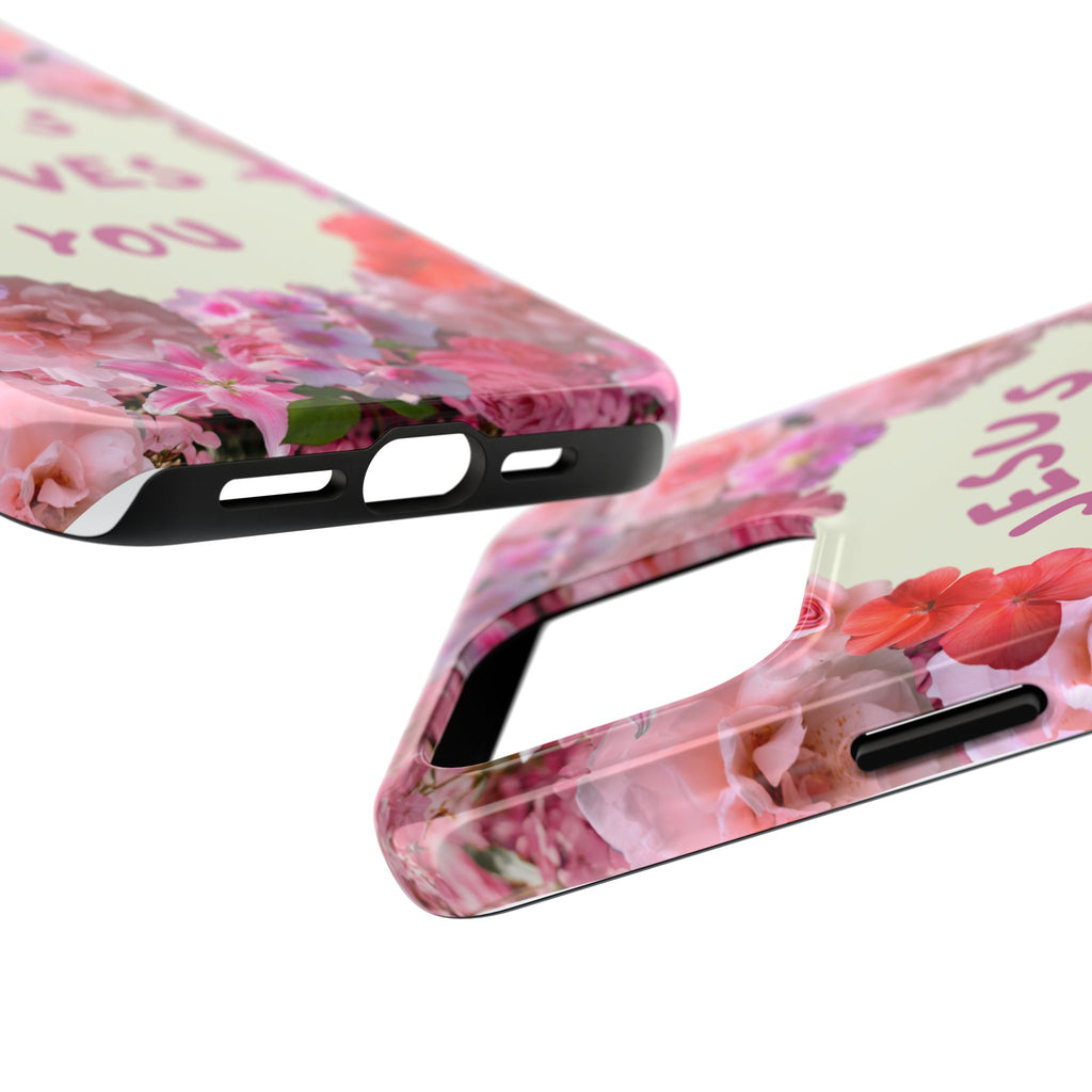 JESUS LOVES YOU Phone Case (Pink)