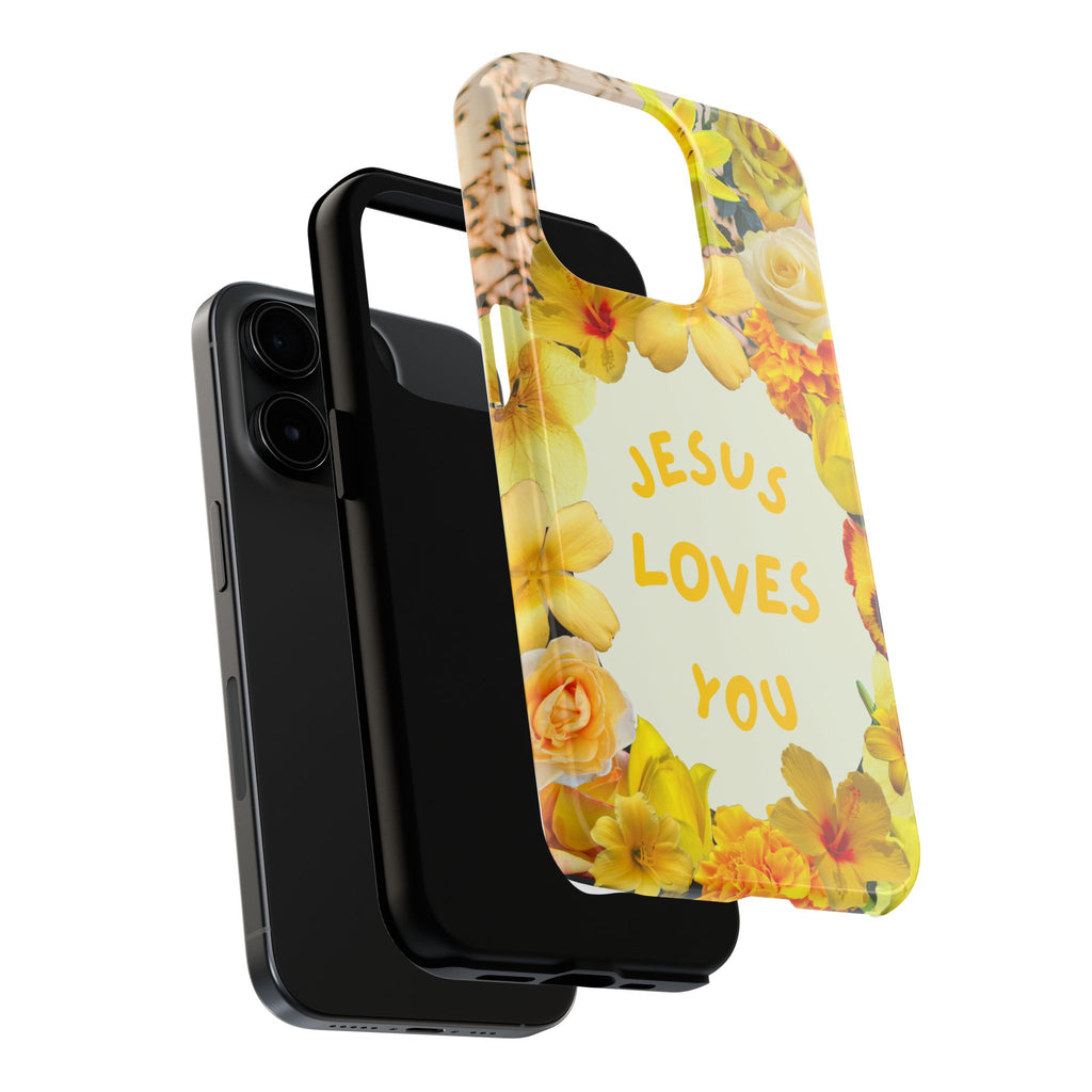 JESUS LOVES YOU Phone Case (Yellow)