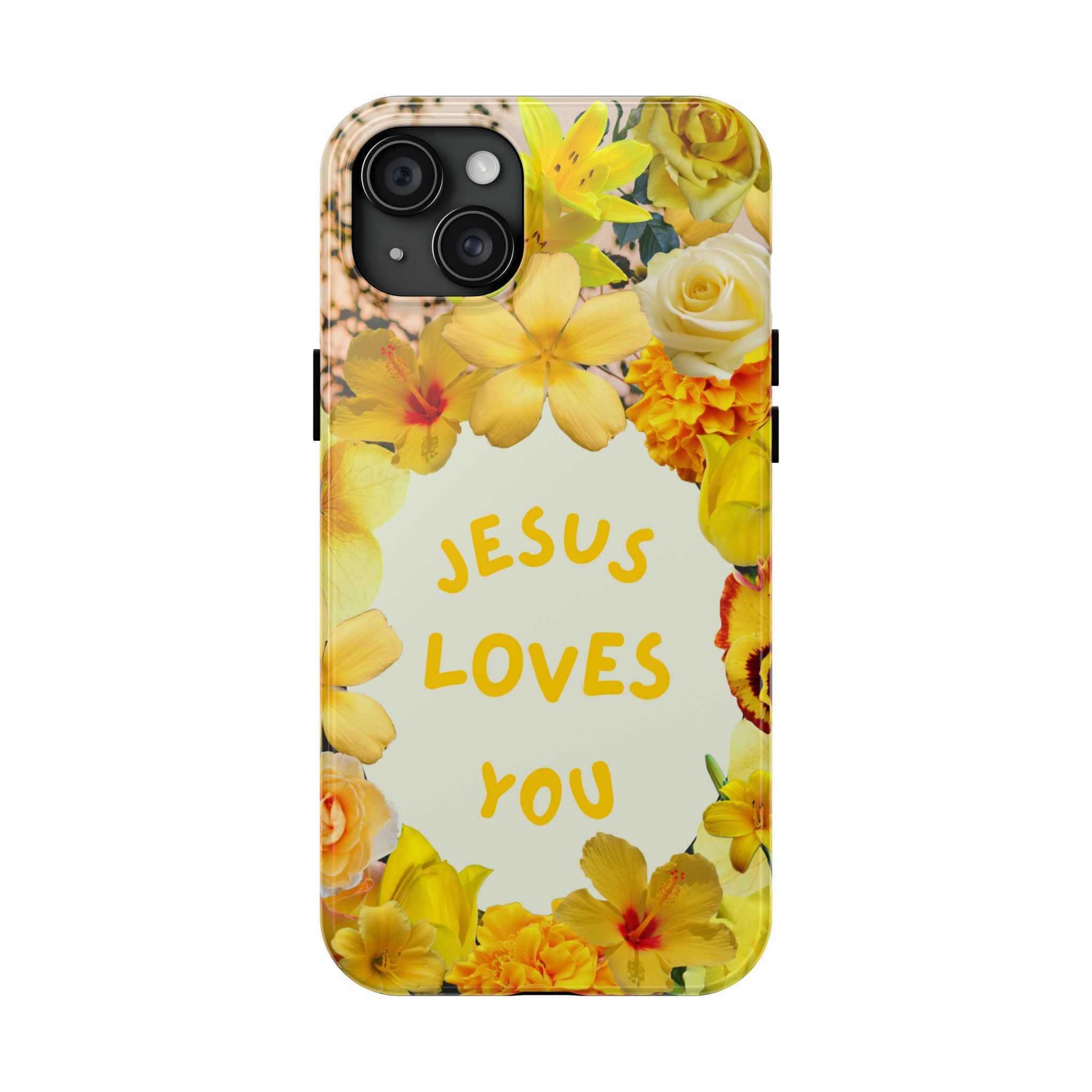 JESUS LOVES YOU Phone Case (Yellow)