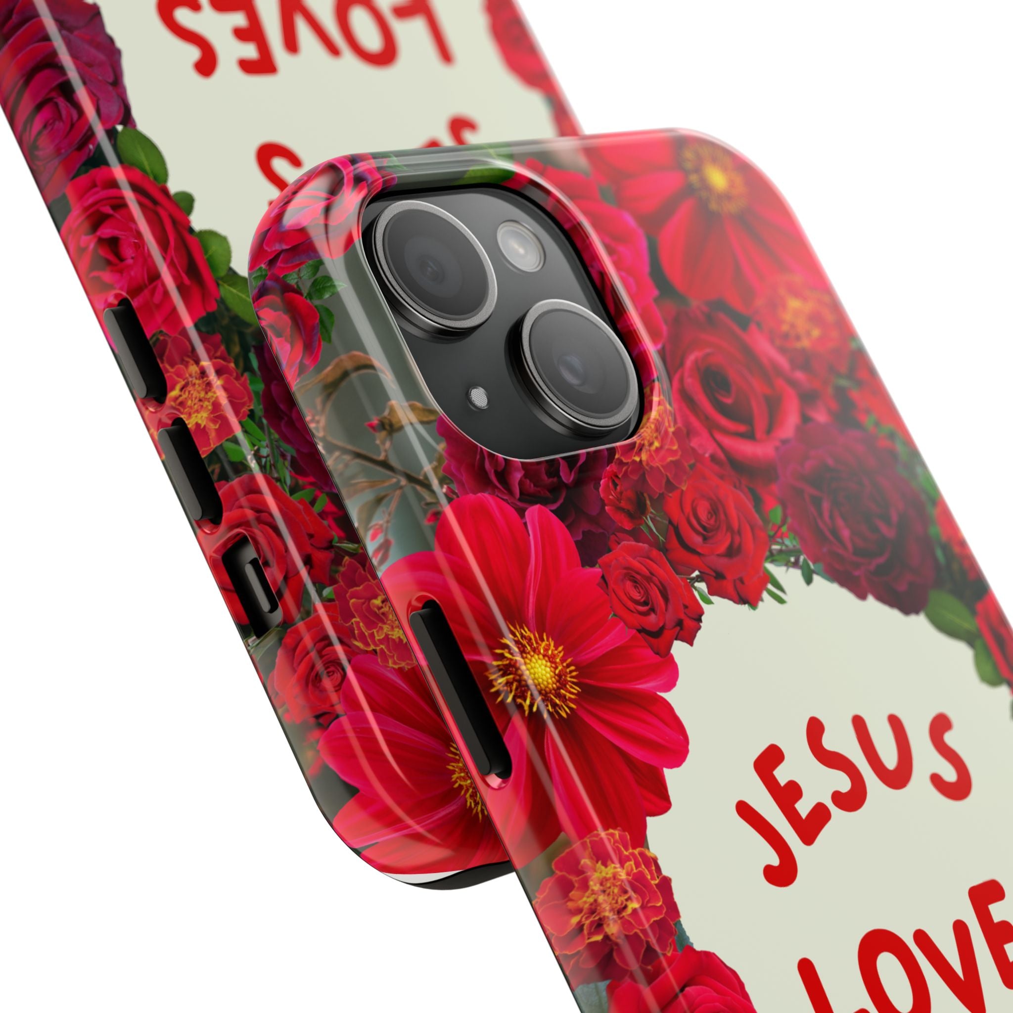 JESUS LOVES YOU Phone Case (Red)