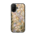 Clear MagSafe Phone Case — Pastel Stained-Glass Sun & Leaves