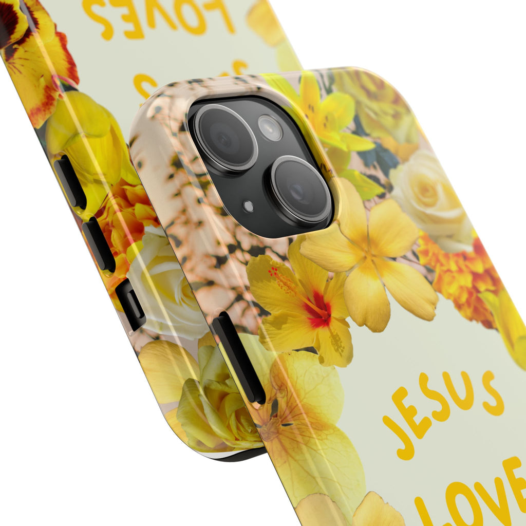 JESUS LOVES YOU Phone Case (Yellow)