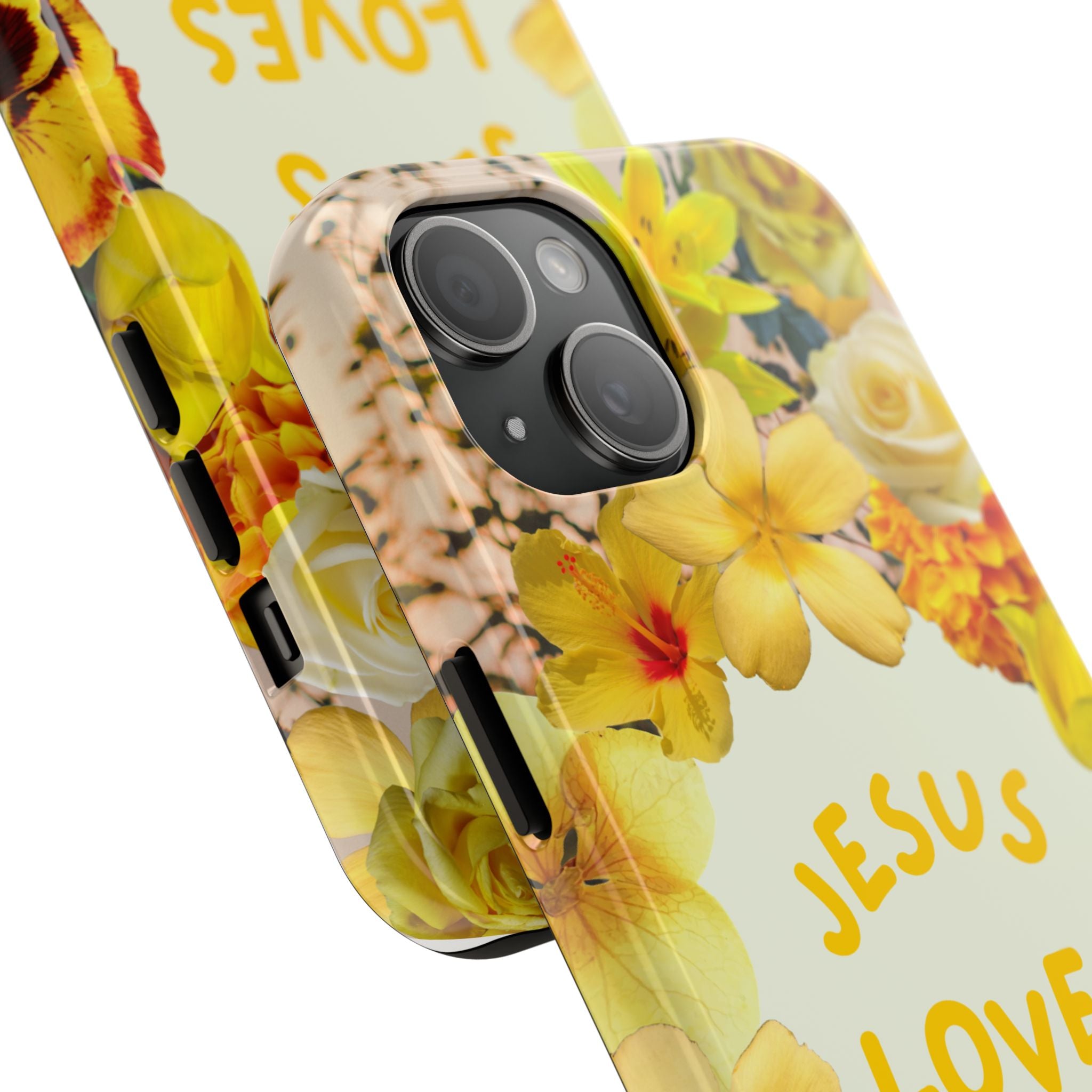 JESUS LOVES YOU Phone Case (Yellow)