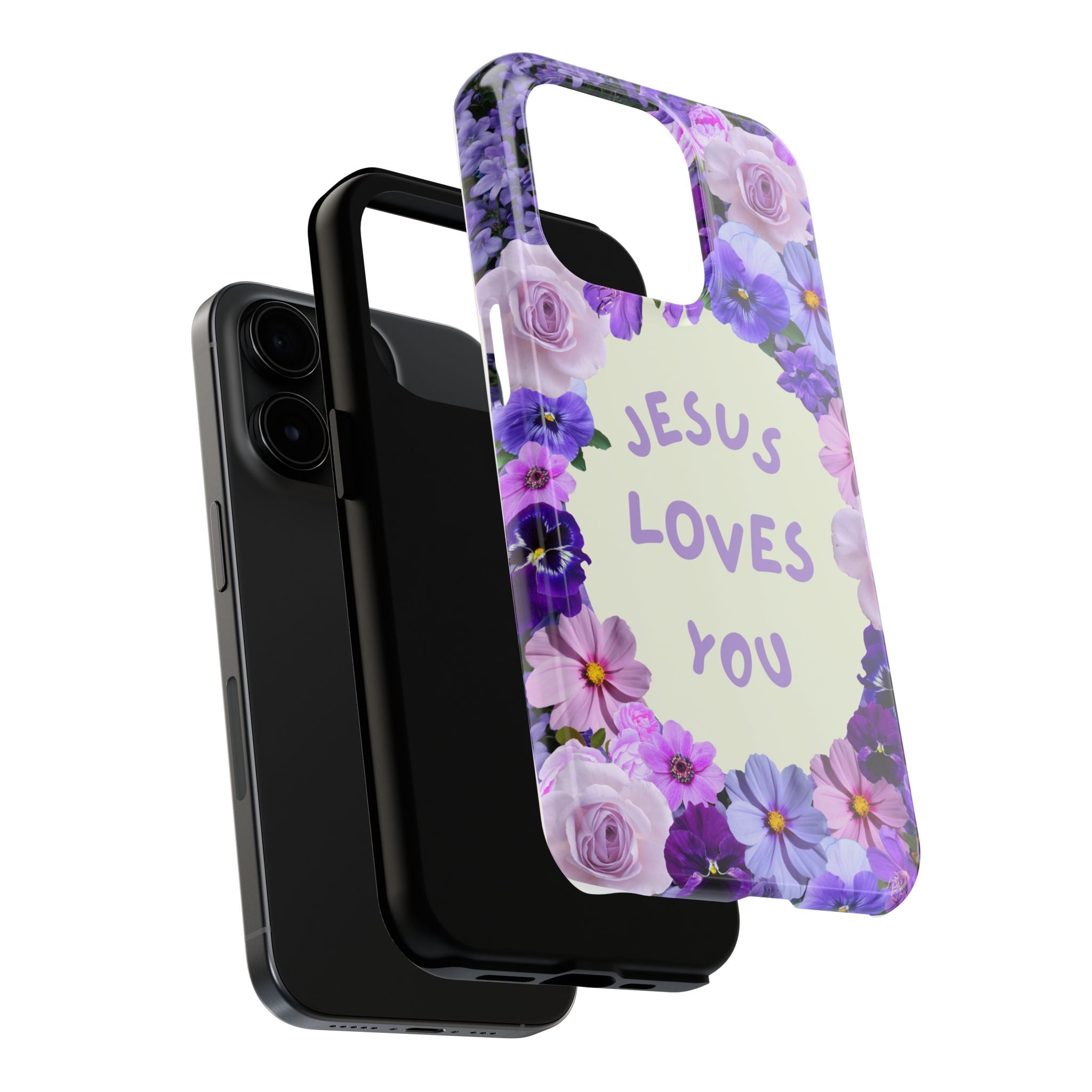 JESUS LOVES YOU Phone Case (Purple)