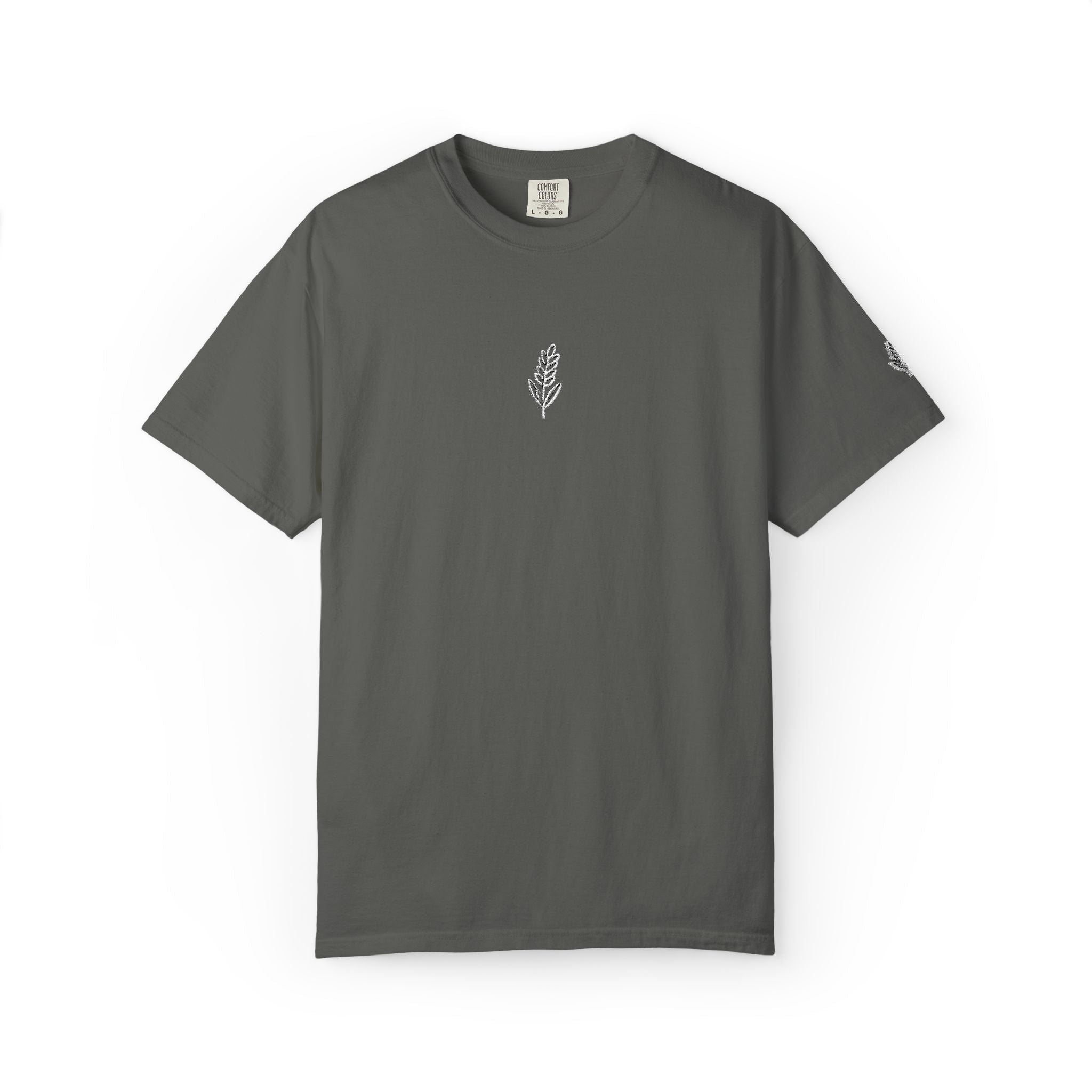 Christian Wheat Embroidered T-Shirt | Fall Comfort Colors Tee | Daily Bread Faith Shirt | Minimal Christian Fall Shirt