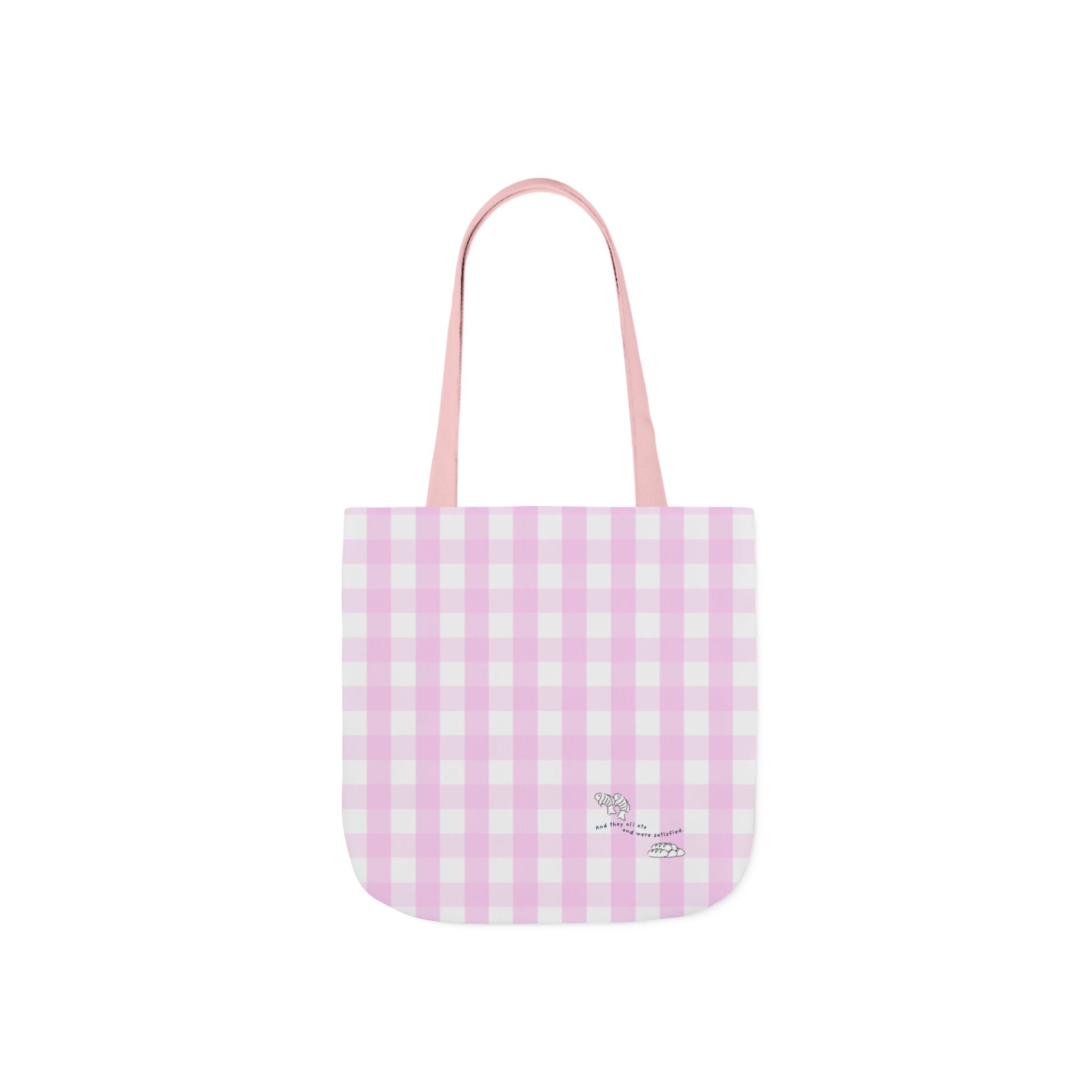 Christian Tote Bag | Fish & Loaves Bible Study Bag | Matthew 14:20 Canvas Tote | Church Bag | Everyday Faith Tote | Christian Gift