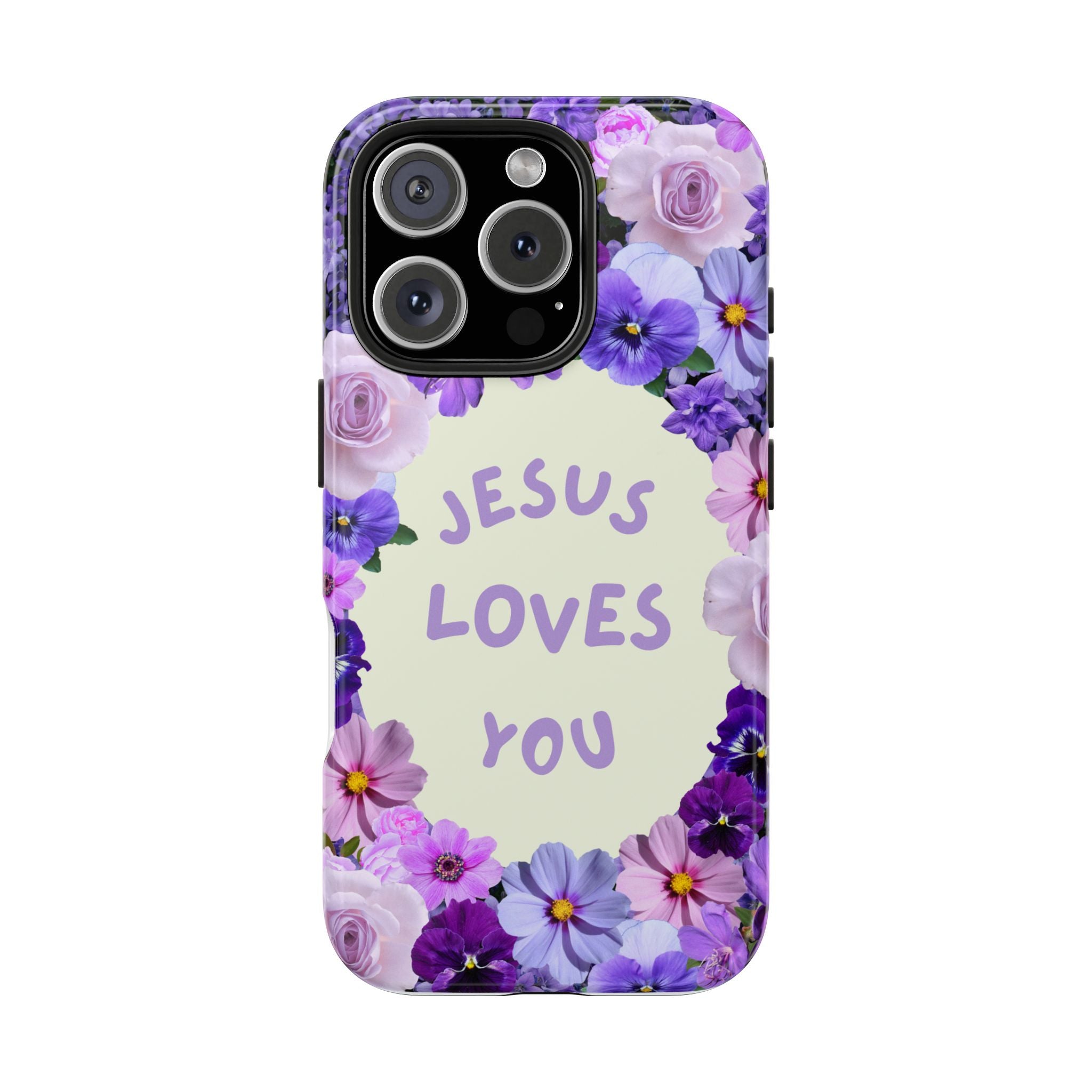 JESUS LOVES YOU Phone Case (Purple)