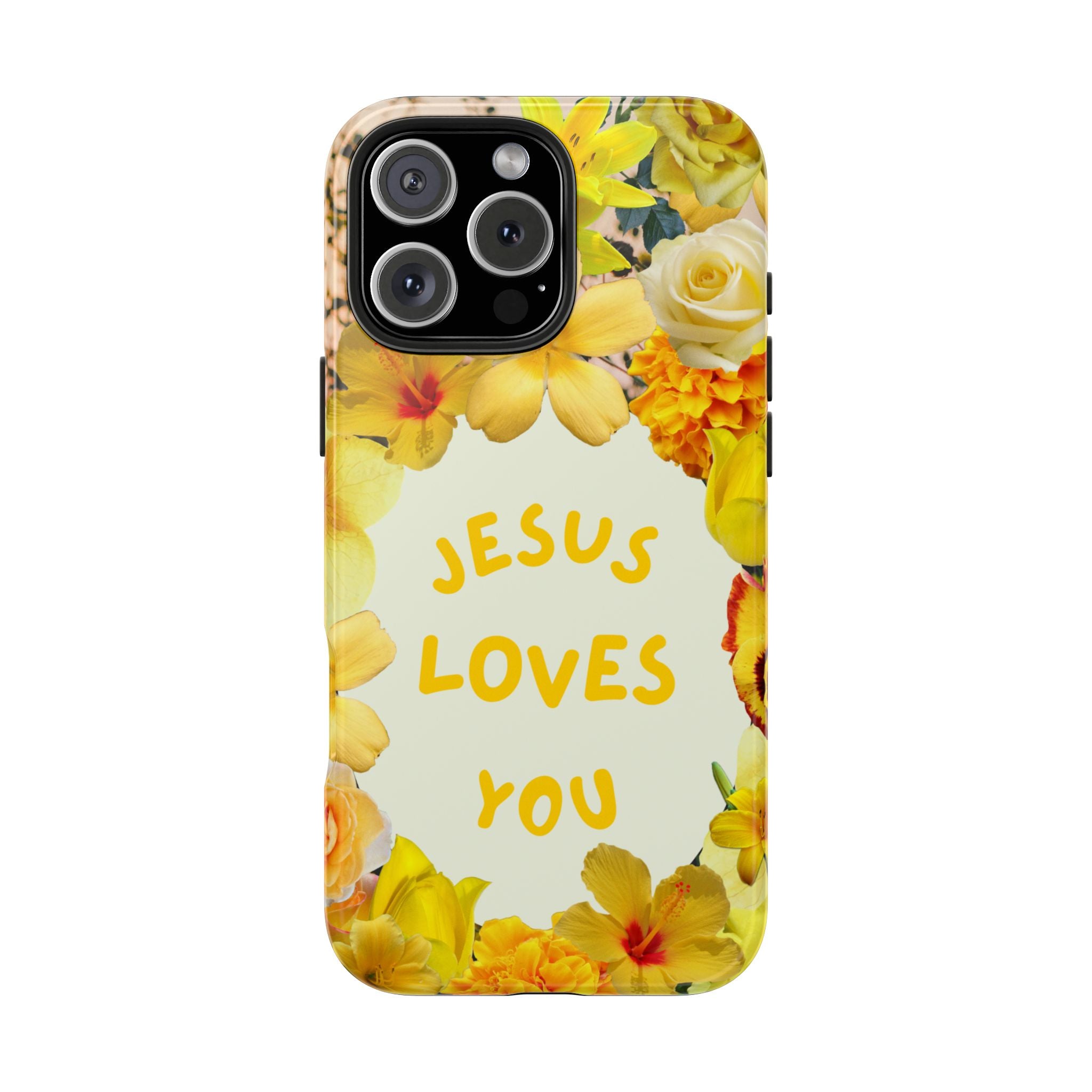 JESUS LOVES YOU Phone Case (Yellow)