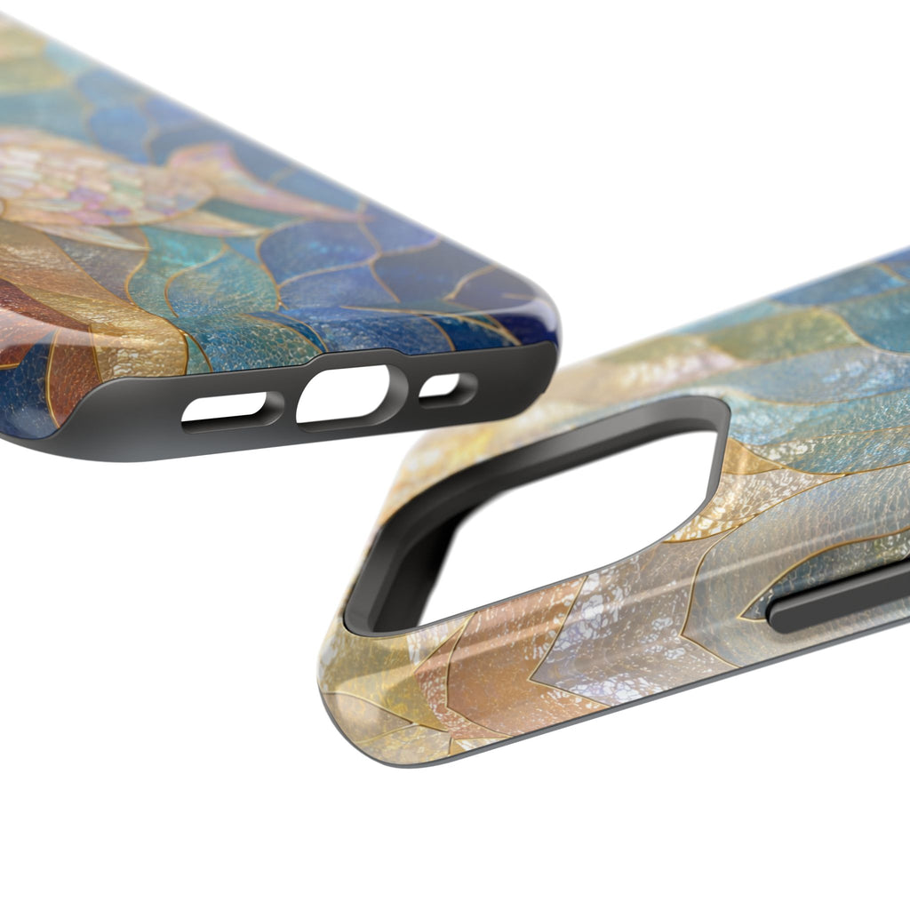 Fish Mosaic Magnetic Phone Case — Impact-Resistant Ocean Art