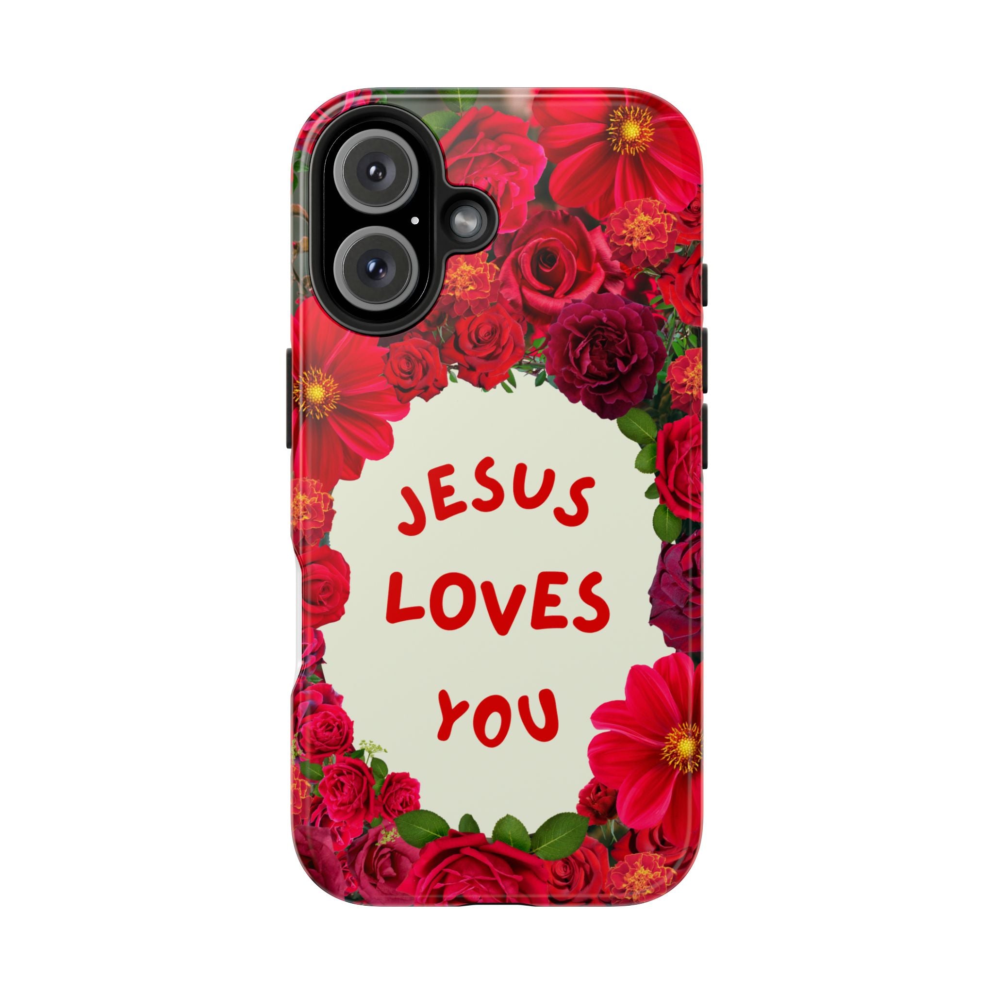 JESUS LOVES YOU Phone Case (Red)