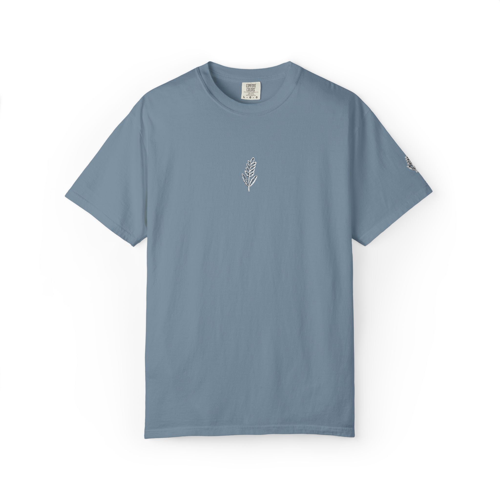 Christian Wheat Embroidered T-Shirt | Fall Comfort Colors Tee | Daily Bread Faith Shirt | Minimal Christian Fall Shirt