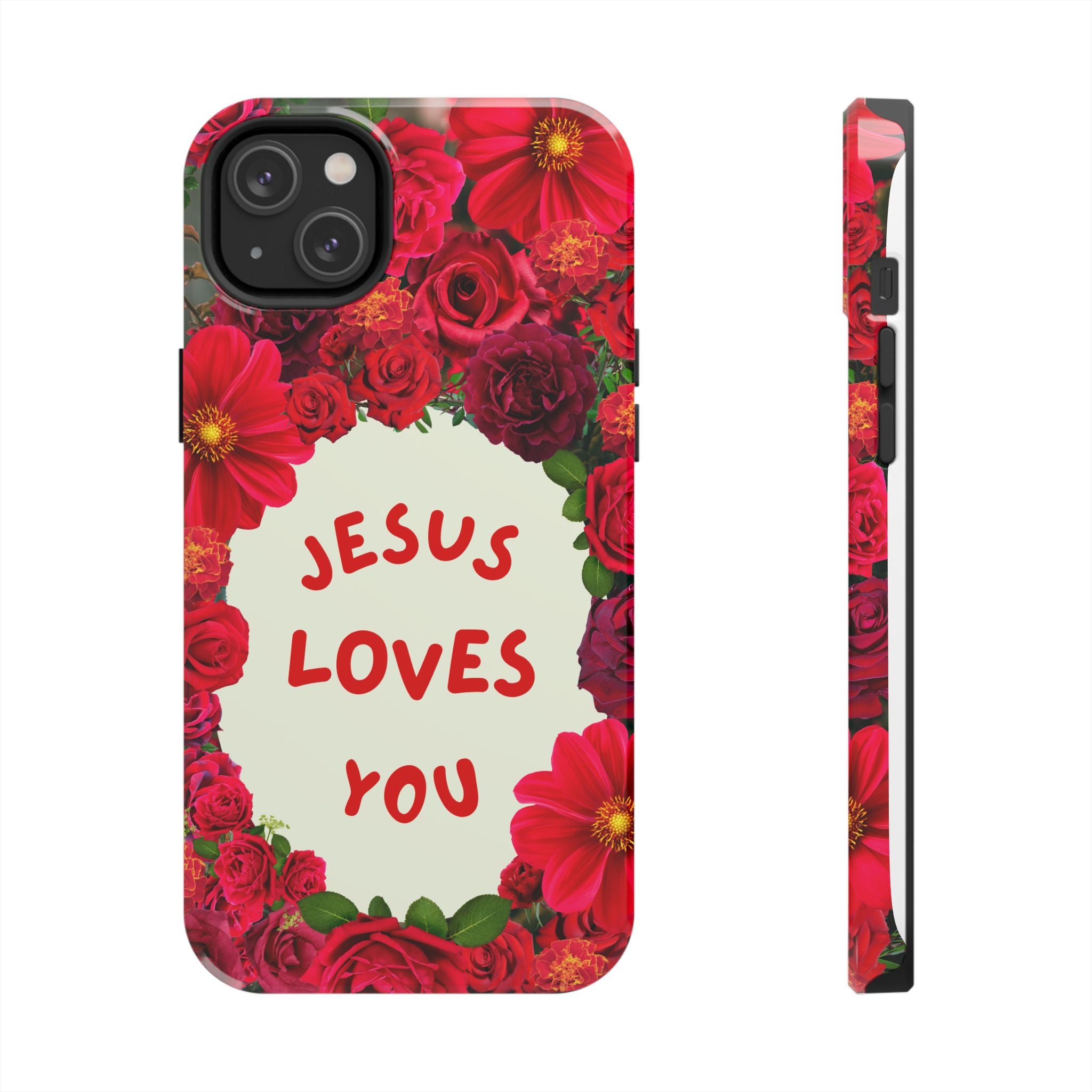 JESUS LOVES YOU Phone Case (Red)