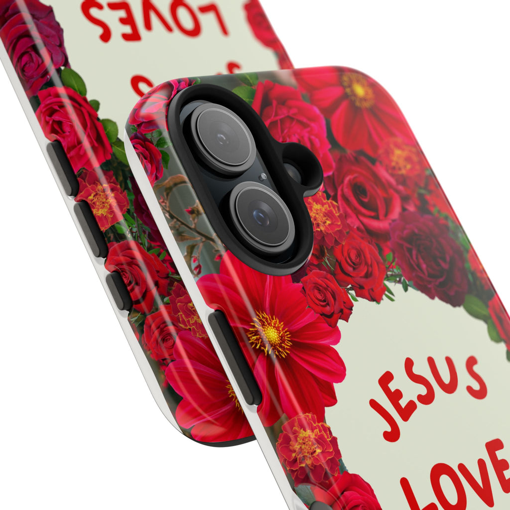 JESUS LOVES YOU Phone Case (Red)