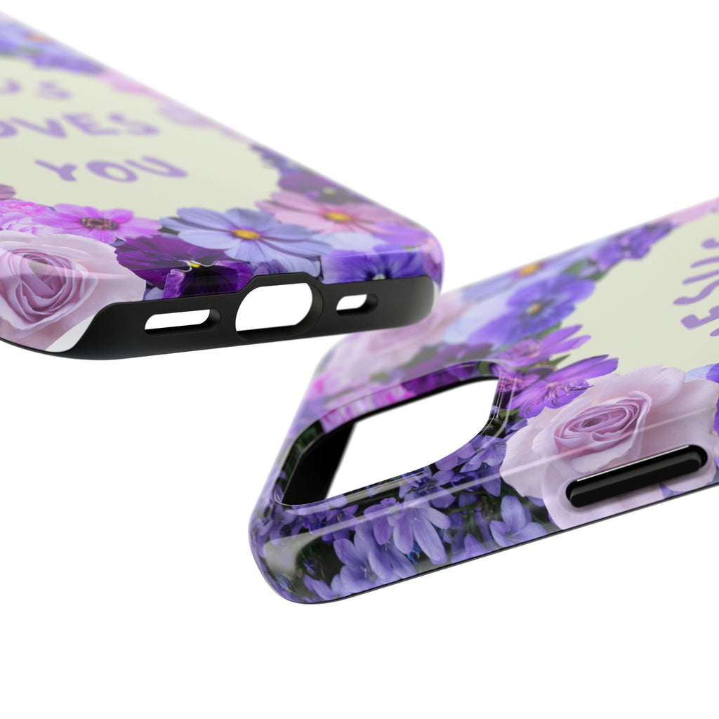 JESUS LOVES YOU Phone Case (Purple)