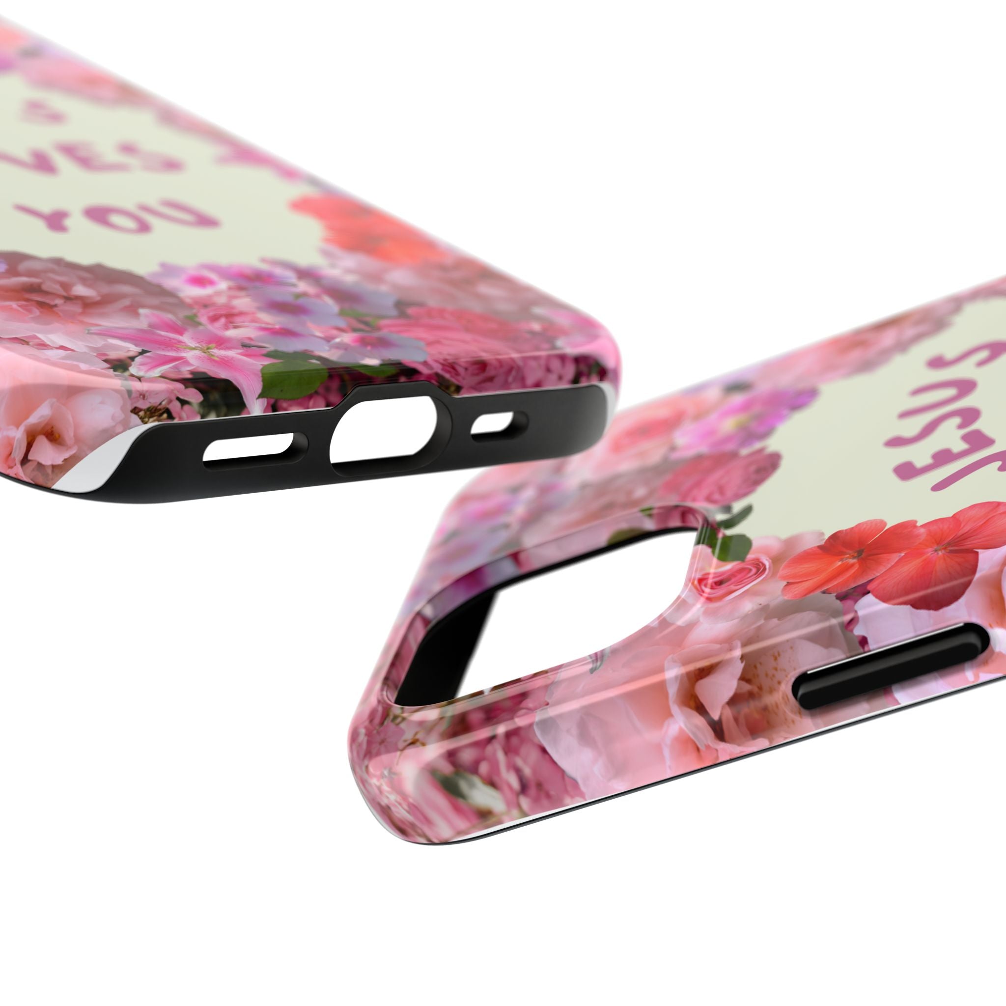 JESUS LOVES YOU Phone Case (Pink)
