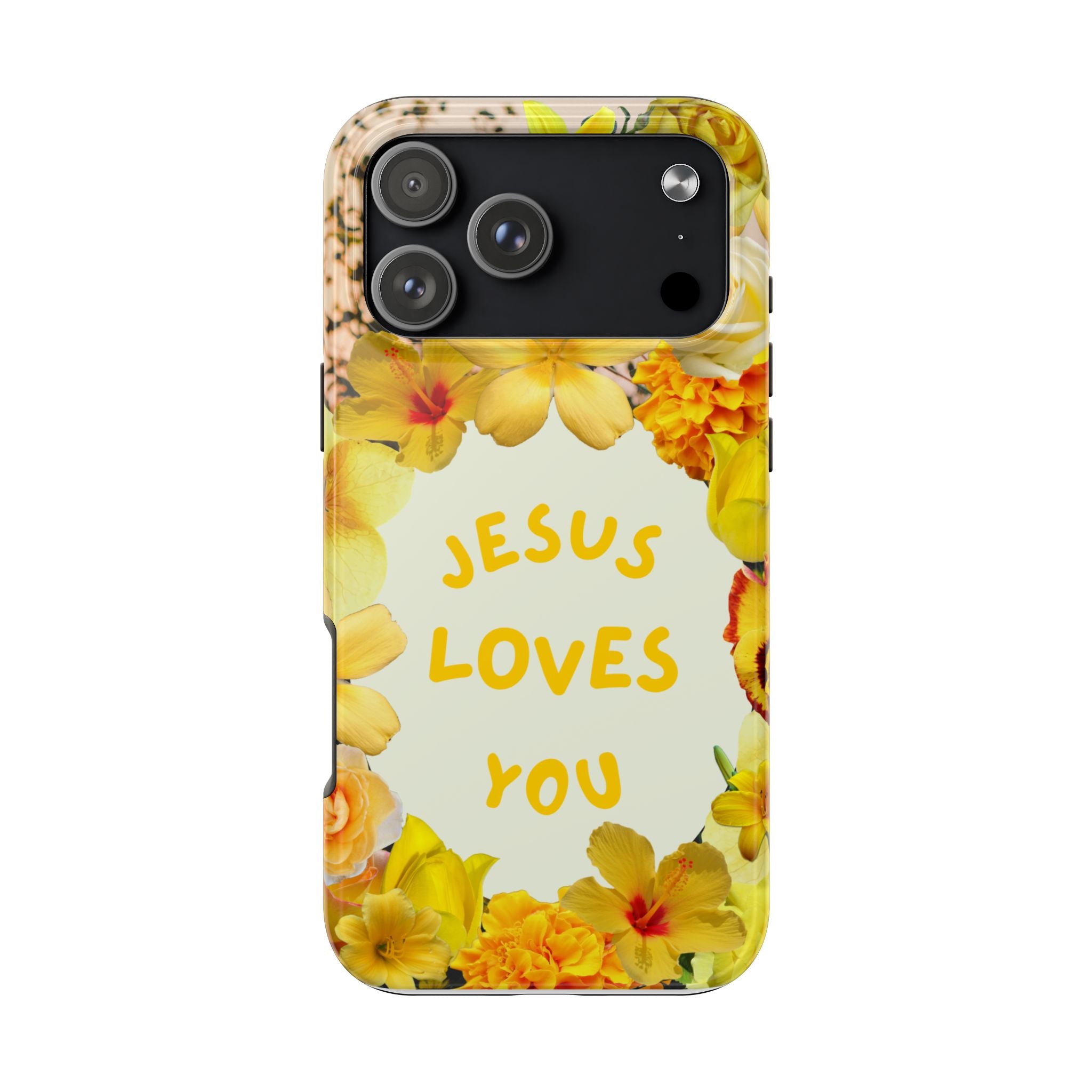 JESUS LOVES YOU Phone Case (Yellow)