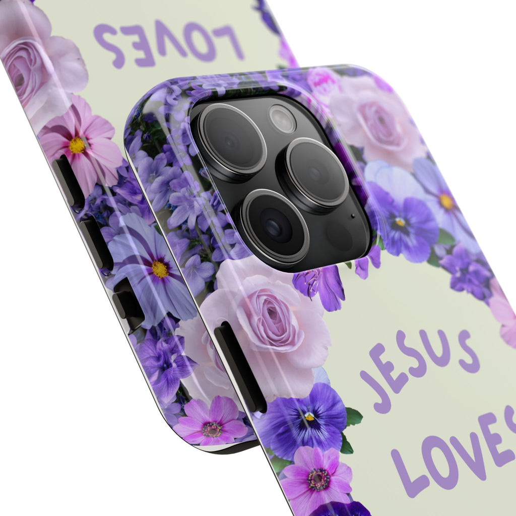 JESUS LOVES YOU Phone Case (Purple)