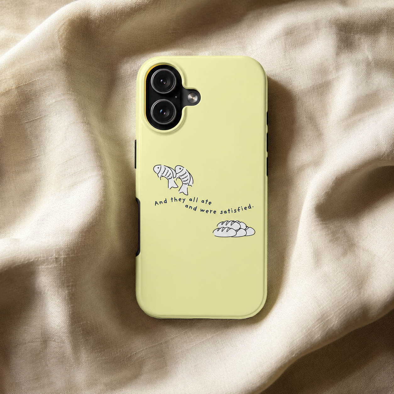 Christian Phone Case | Matthew 14:20 iPhone Case | Fish and Loaves Phone Case | Bible Verse Phone Cover | Christian Gift for Women