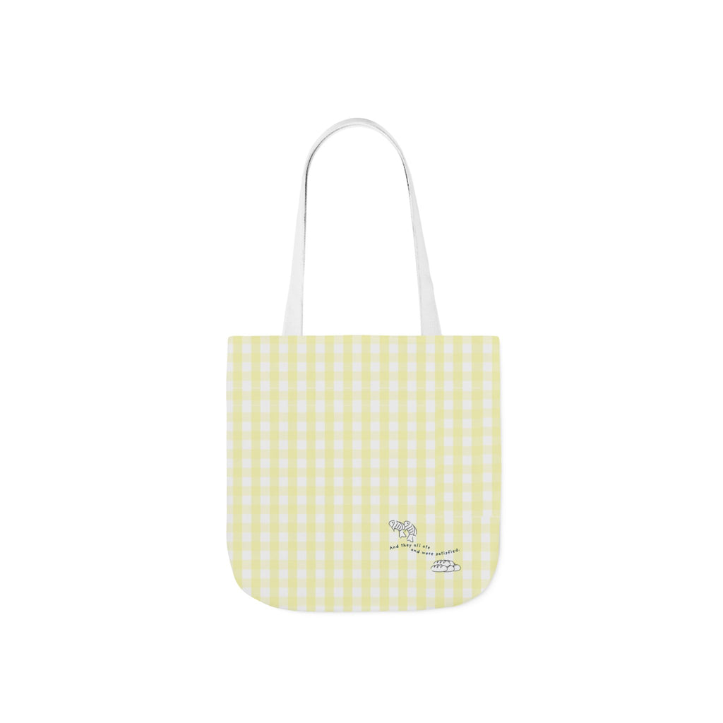 Christian Tote Bag | Fish & Loaves Bible Study Bag | Matthew 14:20 Canvas Tote | Church Bag | Everyday Faith Tote | Christian Gift