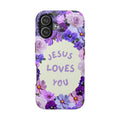 JESUS LOVES YOU Phone Case (Purple)