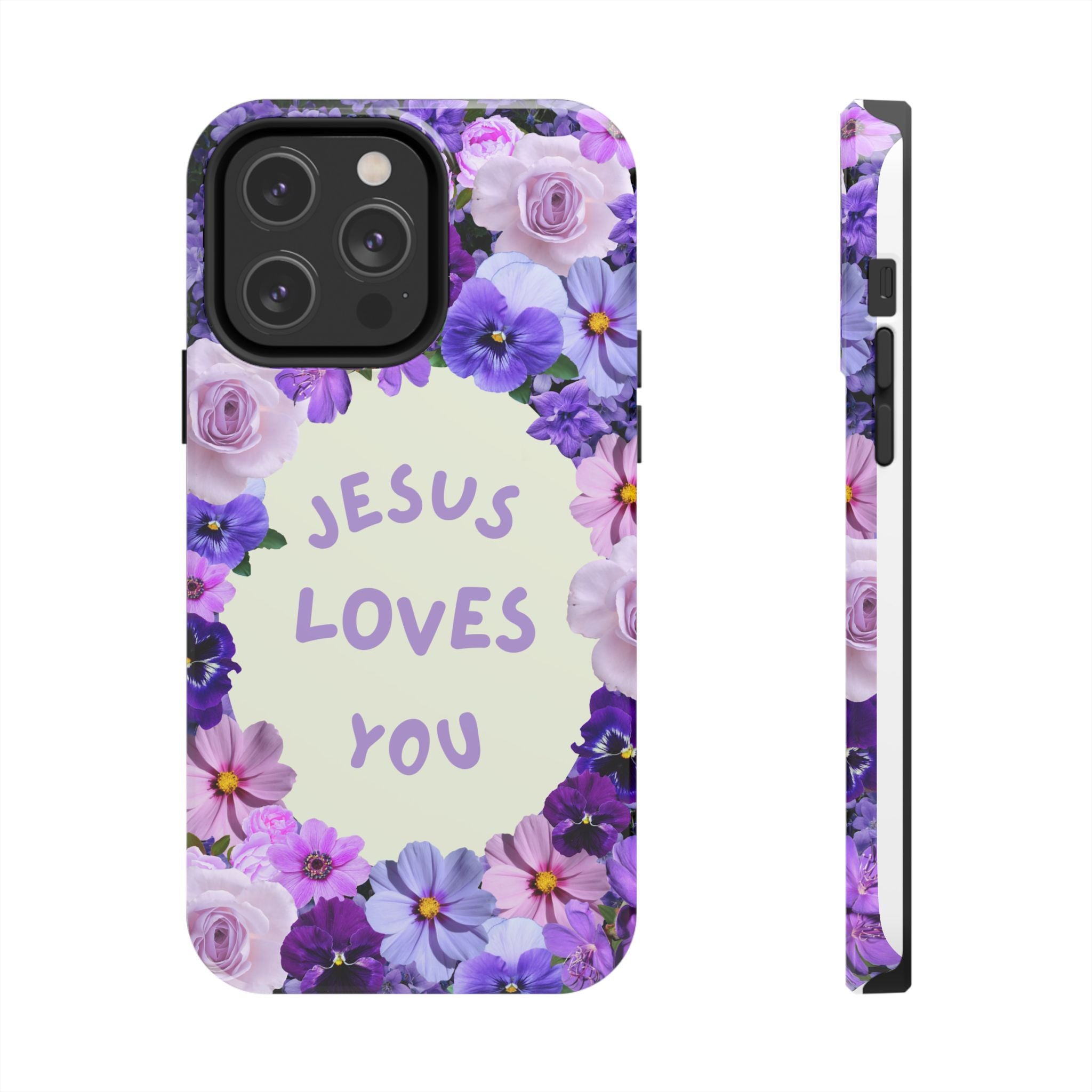 JESUS LOVES YOU Phone Case (Purple)