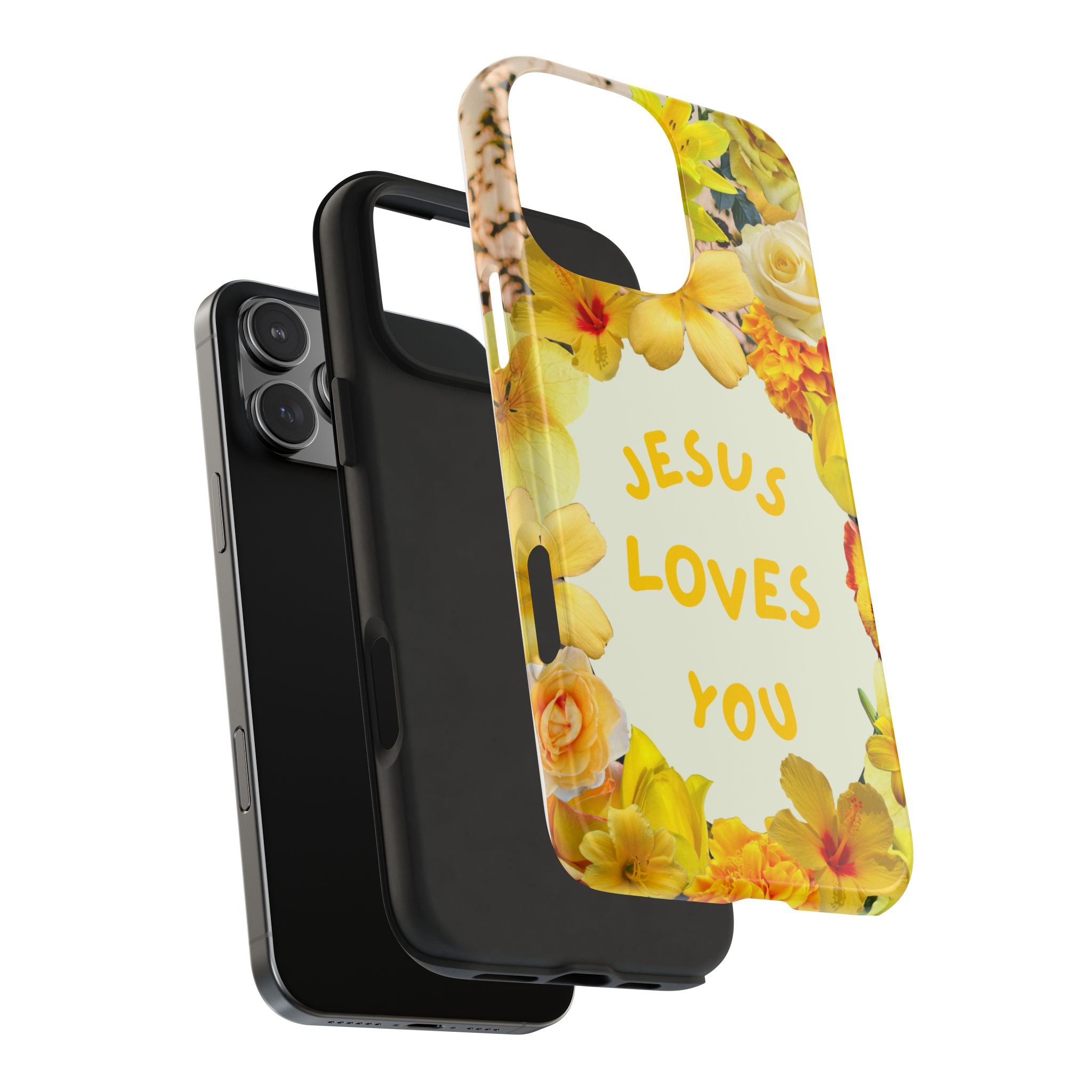 JESUS LOVES YOU Phone Case (Yellow)