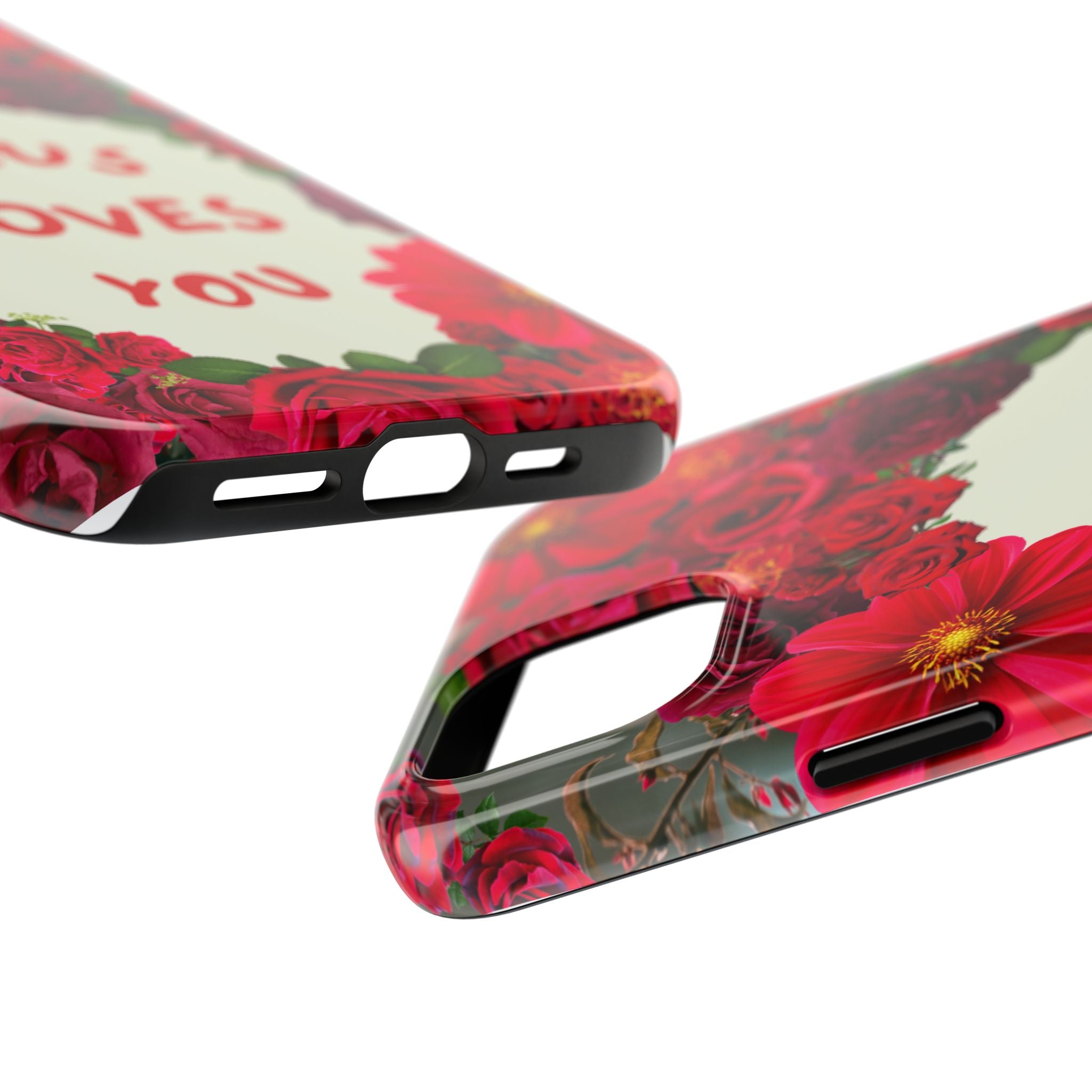 JESUS LOVES YOU Phone Case (Red)