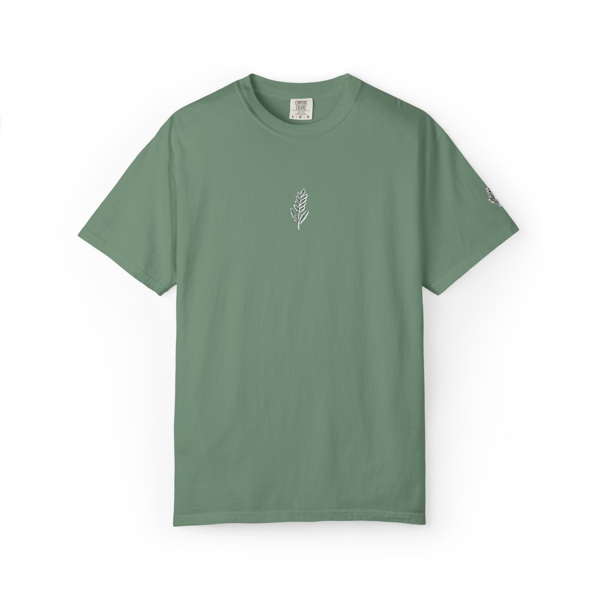 Christian Wheat Embroidered T-Shirt | Fall Comfort Colors Tee | Daily Bread Faith Shirt | Minimal Christian Fall Shirt